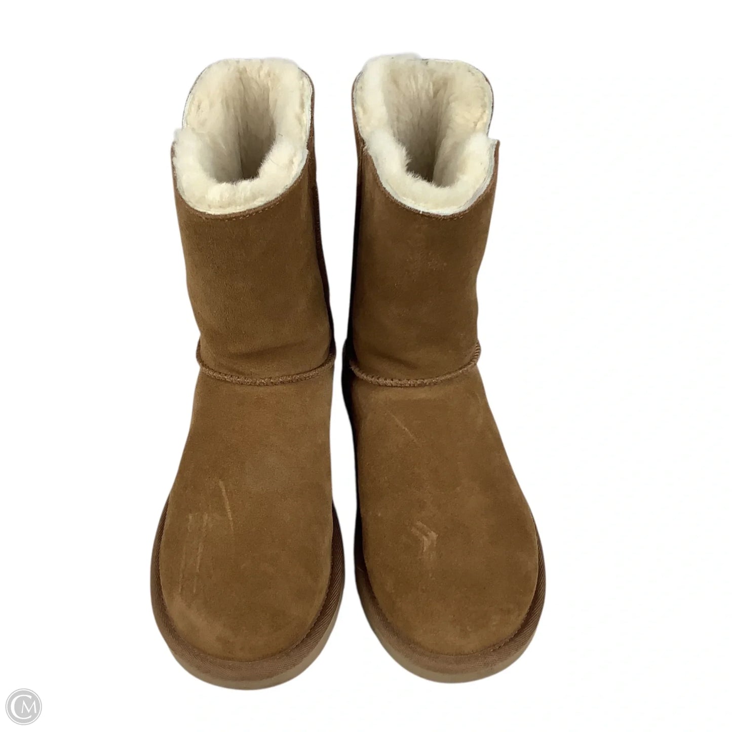 Boots Designer By Ugg In Brown, Size: 5