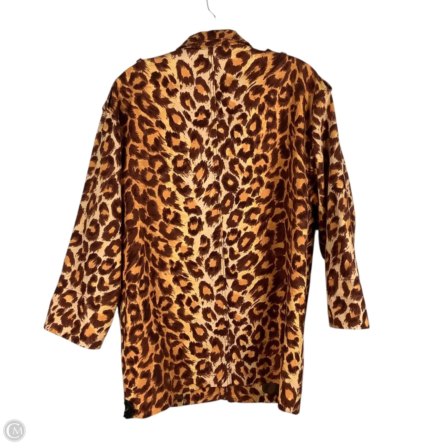 Jacket Designer By Kate Spade In Animal Print, Size: Est. L