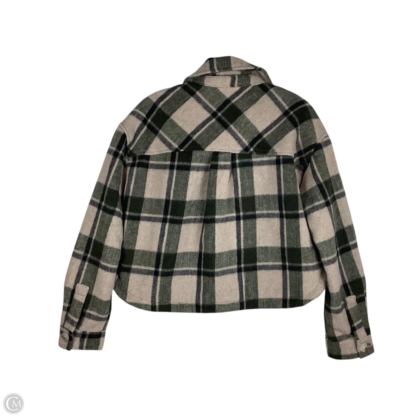 Jacket Fleece By Blanknyc In Plaid Pattern, Size: S