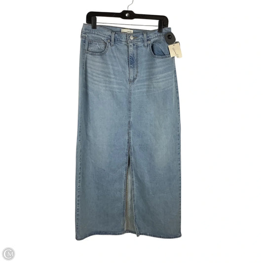 Skirt Maxi By Universal Thread In Blue Denim, Size: 10