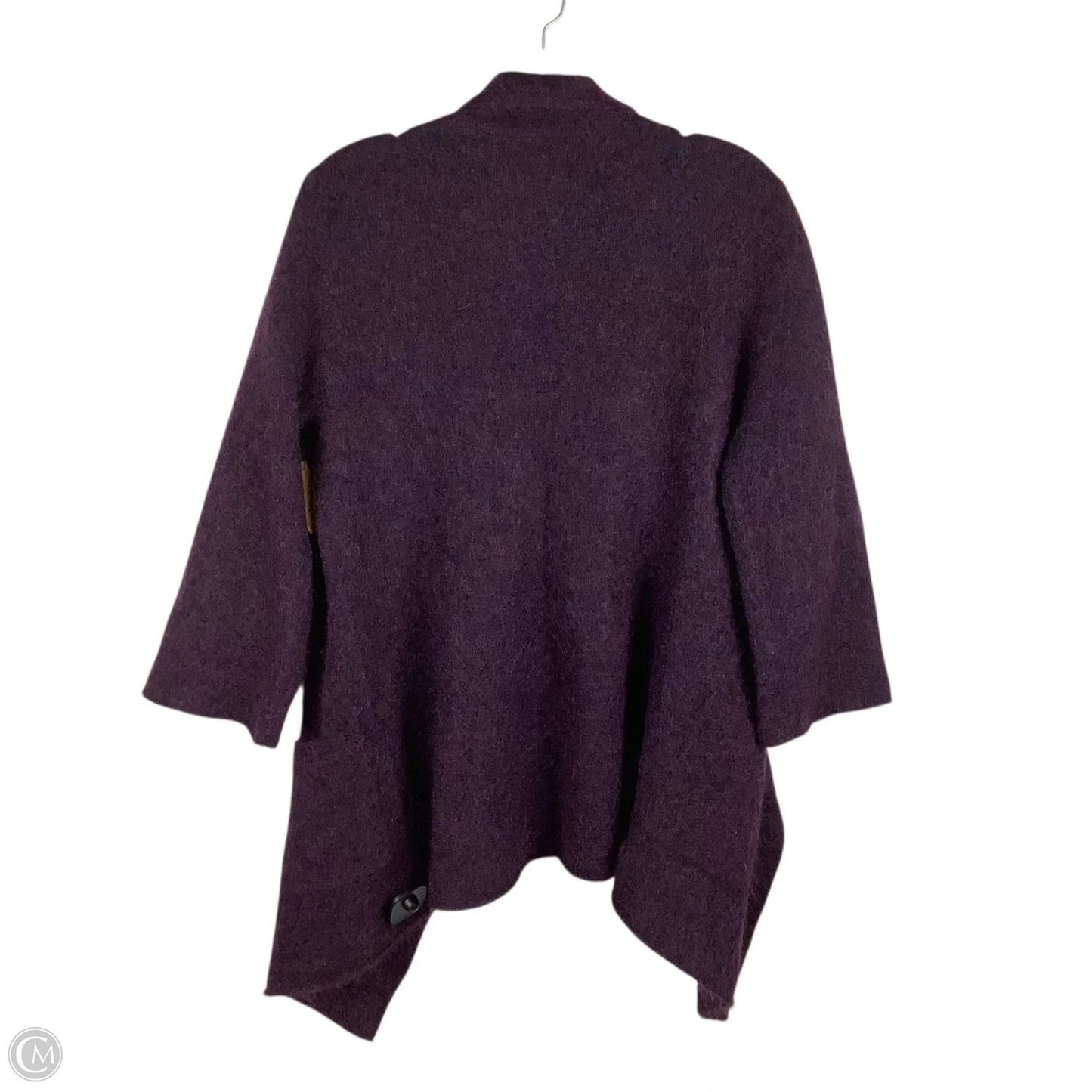 Sweater Cardigan By Eileen Fisher In Purple, Size: S