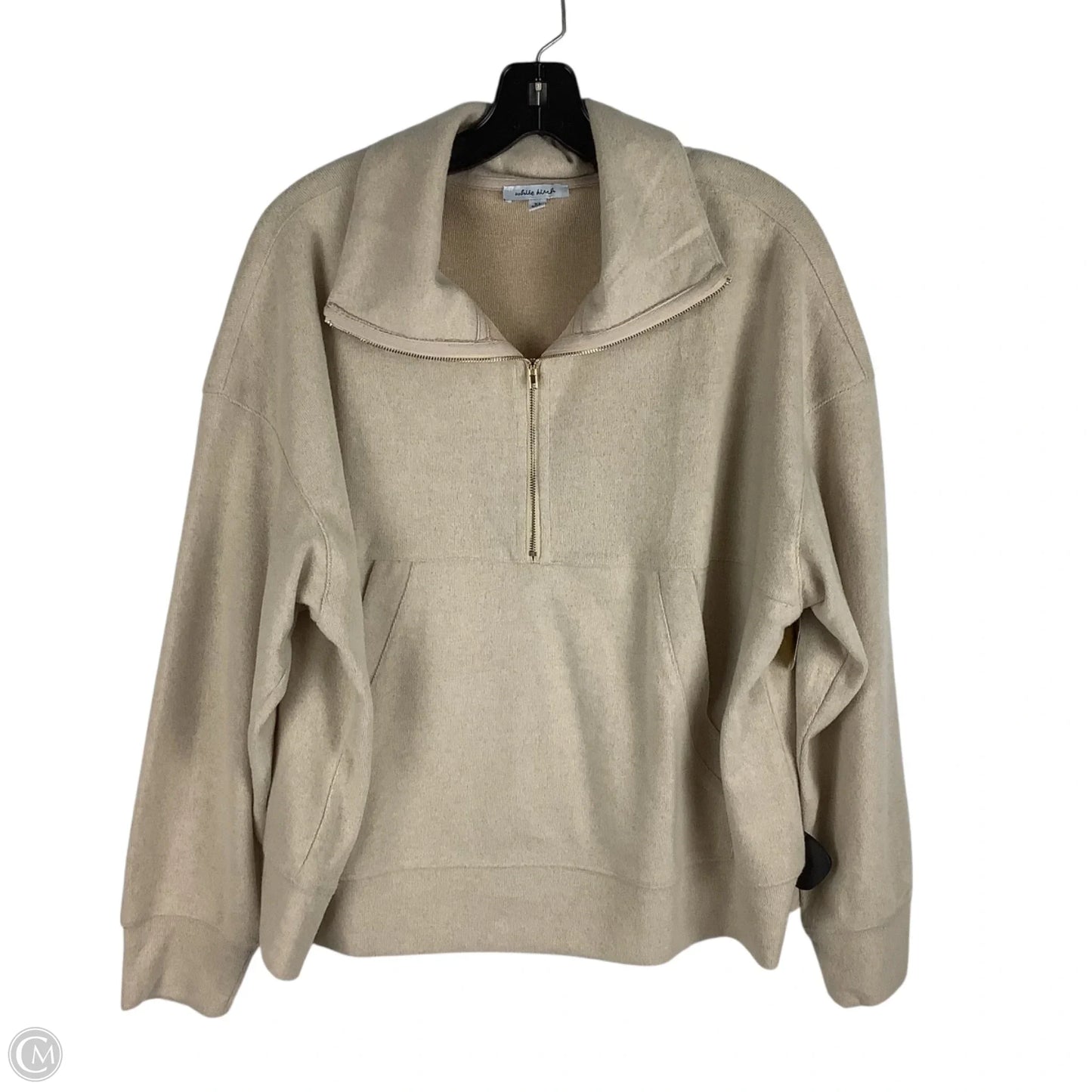 Sweatshirt Collar By White Birch In Beige, Size: Xl