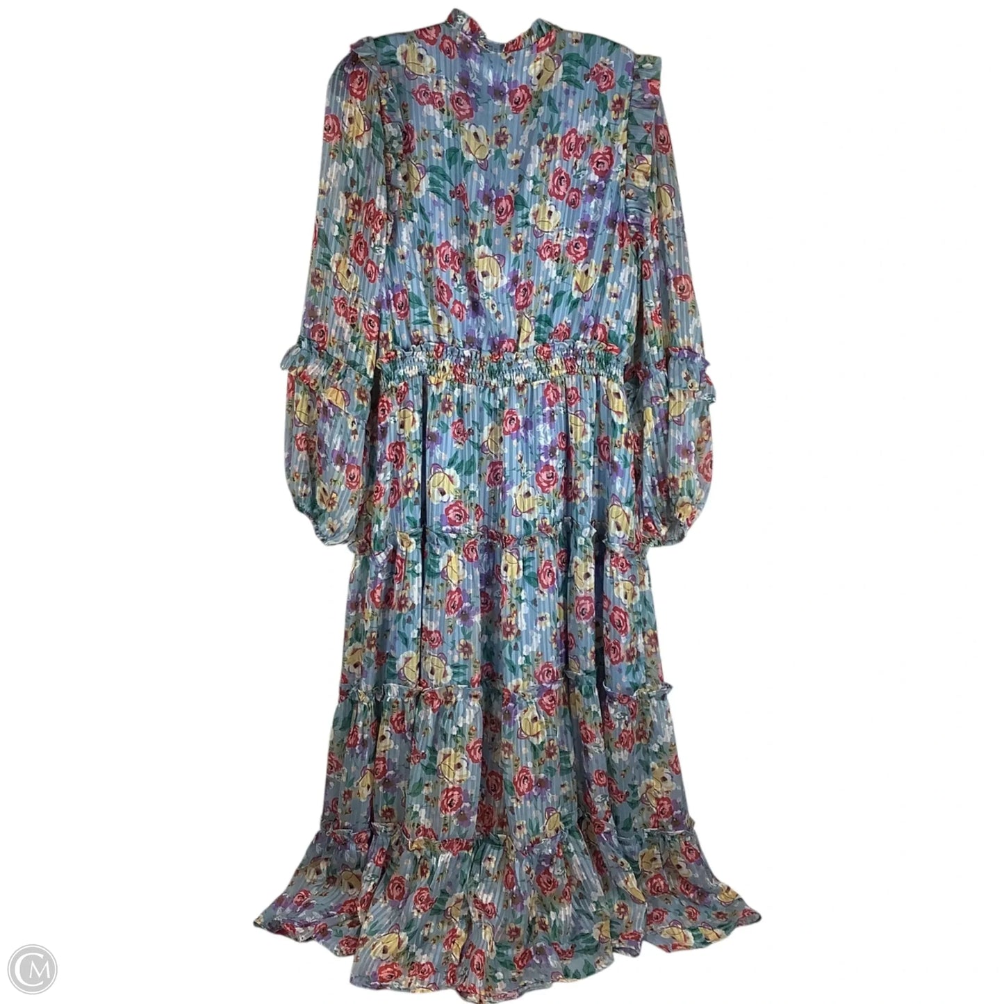 Dress Casual Maxi By Joy Joy In Blue, Size: Xl