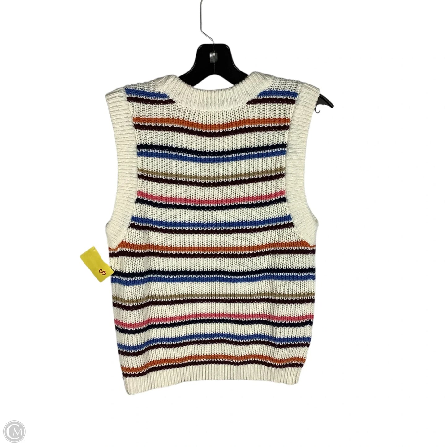 Vest Sweater By Loft In Multi-colored, Size: M