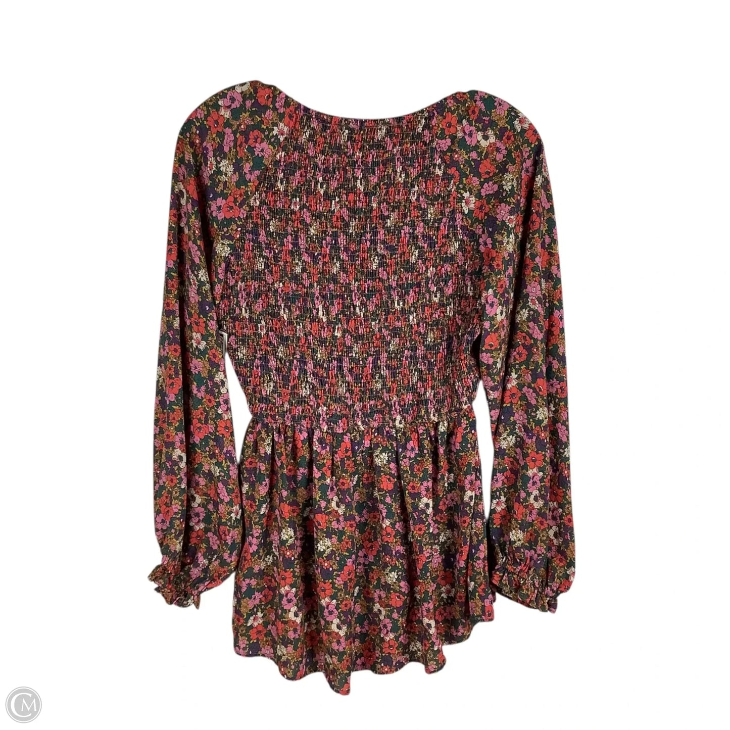 Top Long Sleeve By Clothes Mentor In Floral Print, Size: S