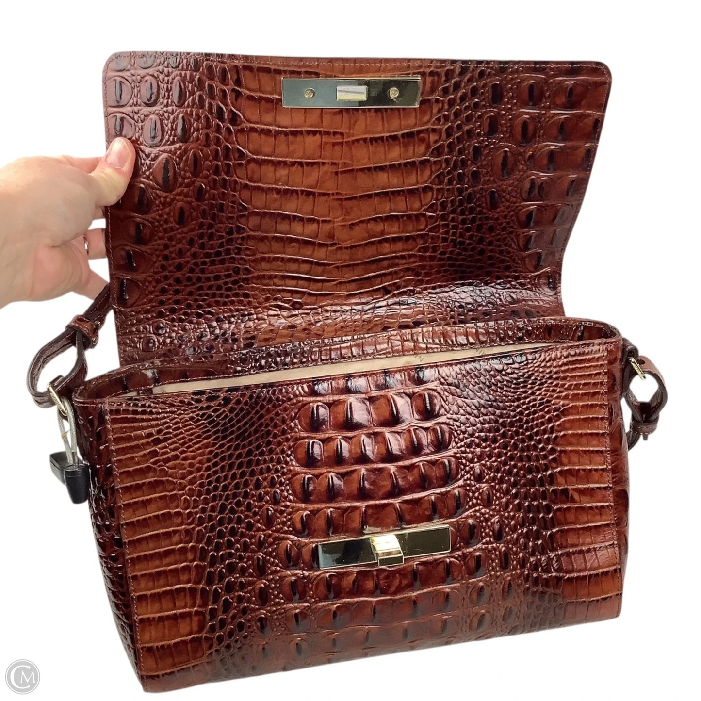 Crossbody Designer By Brahmin, Size: Medium
