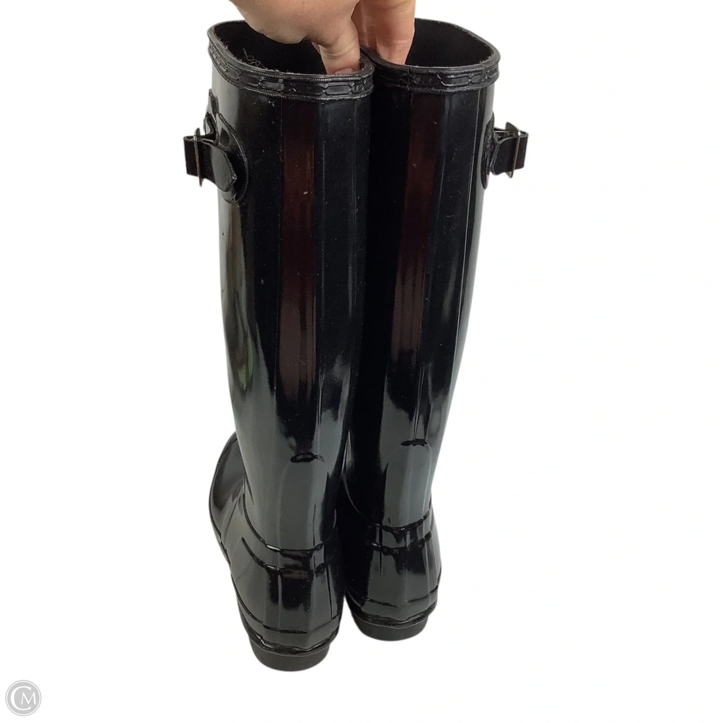 Boots Rain By Hunter In Black, Size: 6