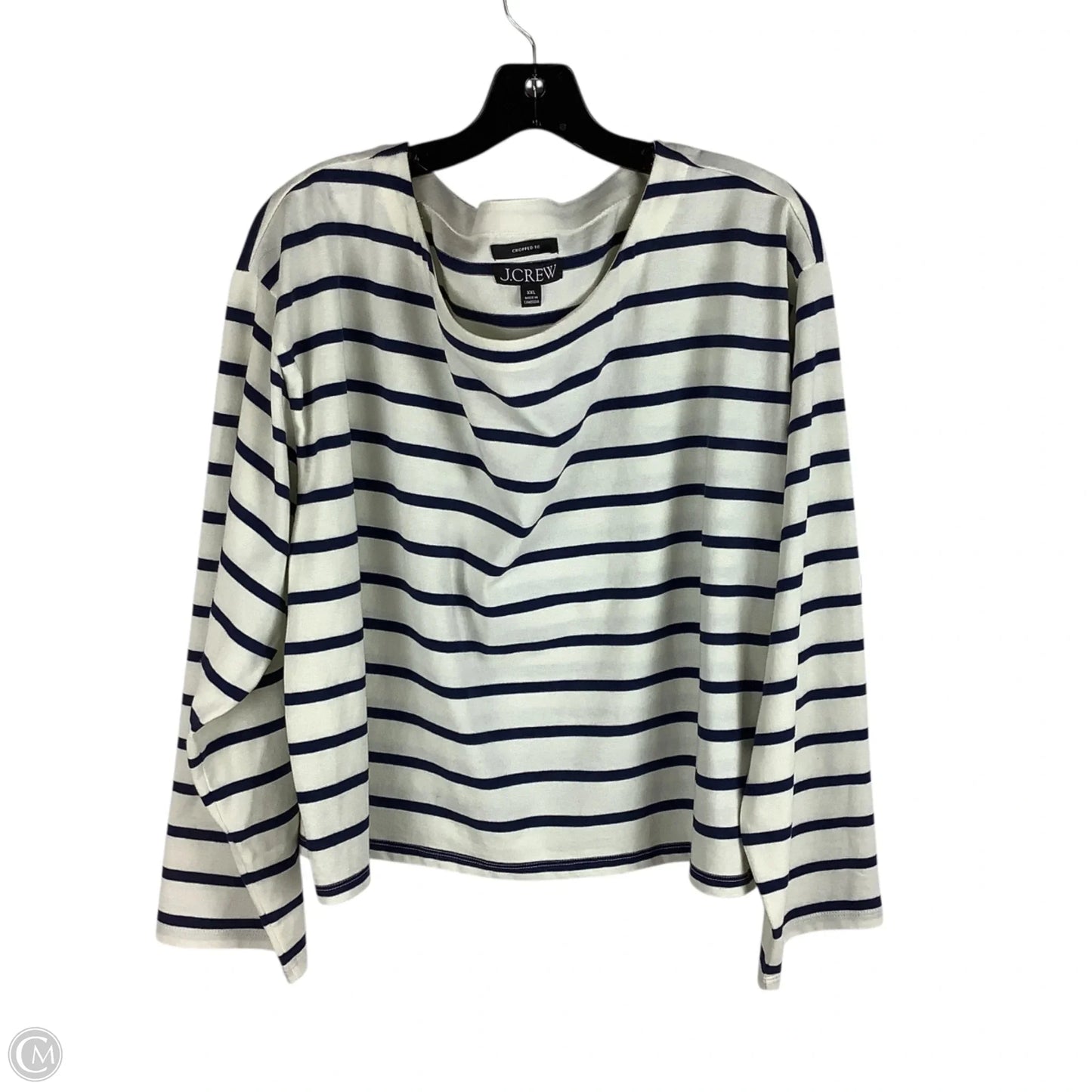 Top Long Sleeve By J. Crew In Striped Pattern, Size: Xxl