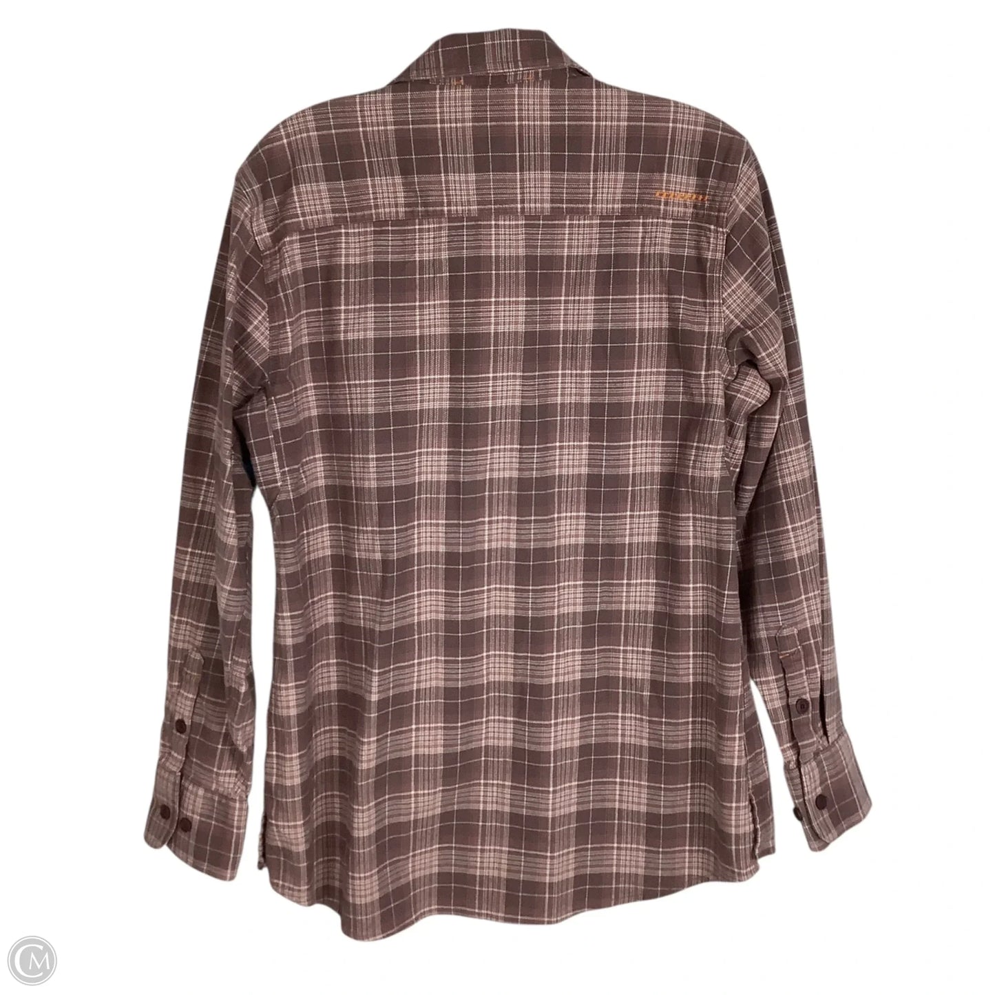 Top Long Sleeve By Ariat In Plaid Pattern, Size: M