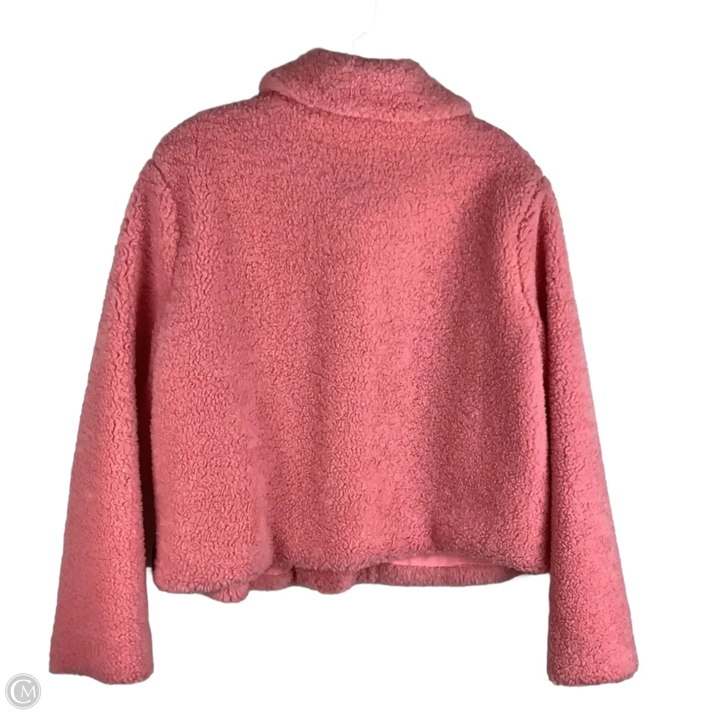 Jacket Faux Fur & Sherpa By Geegee In Pink, Size: S