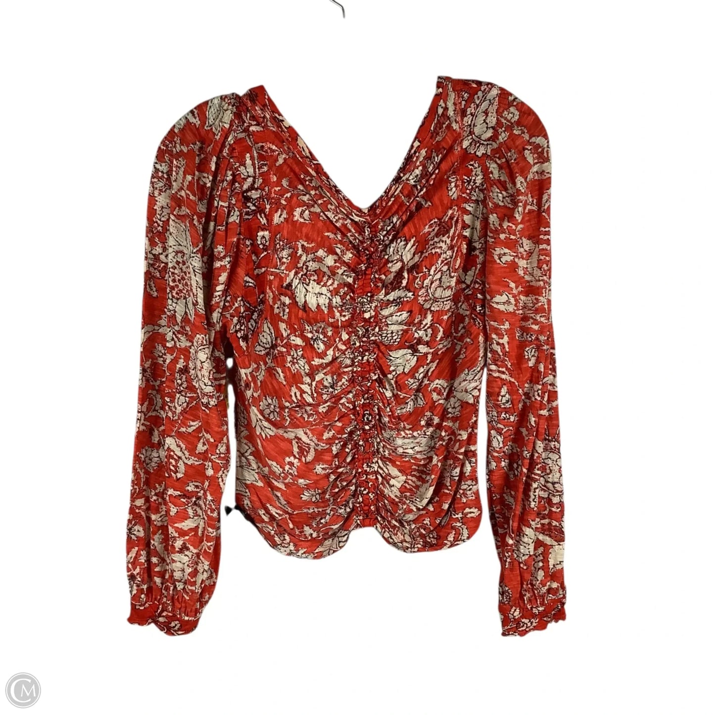 Top Long Sleeve By Free People In Red, Size: M