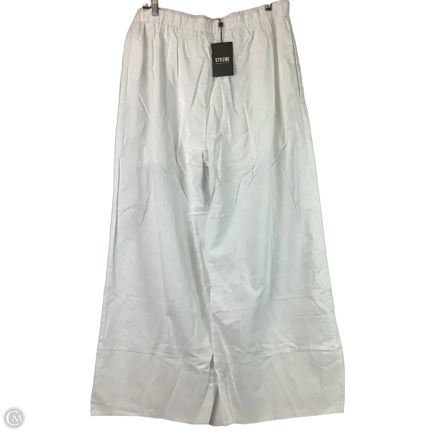 Pants Linen By Cmc In White, Size: 2x