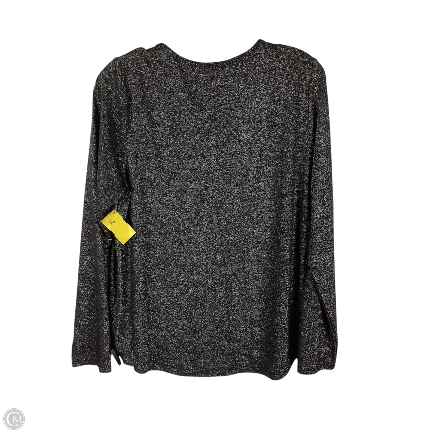 Top Long Sleeve By Liverpool In Silver, Size: M