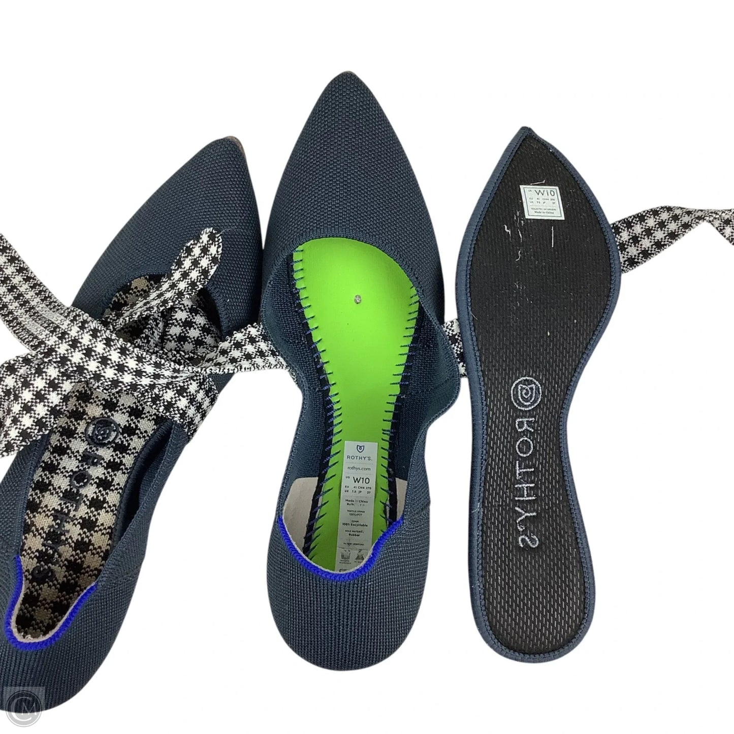 Shoes Flats By Rothys In Navy, Size: 10