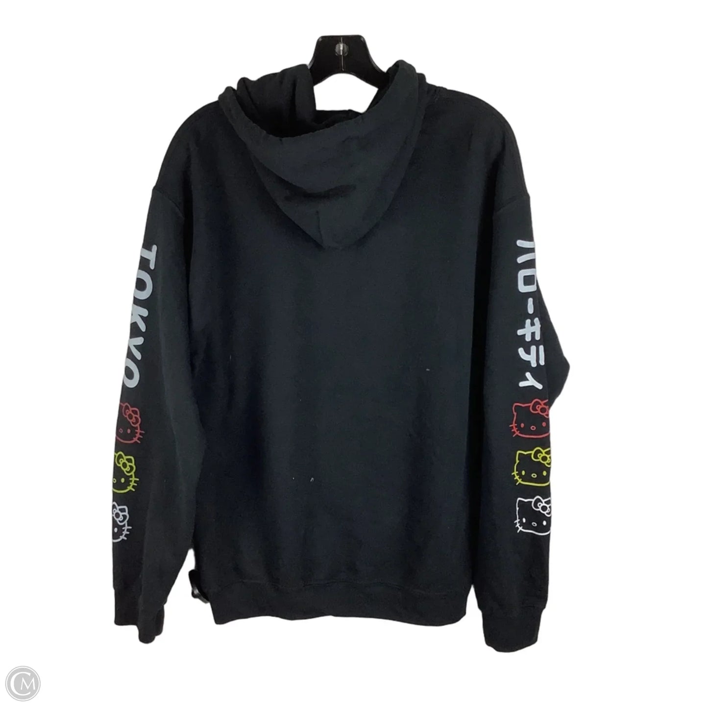 Sweatshirt Hoodie By Clothes Mentor In Black, Size: M