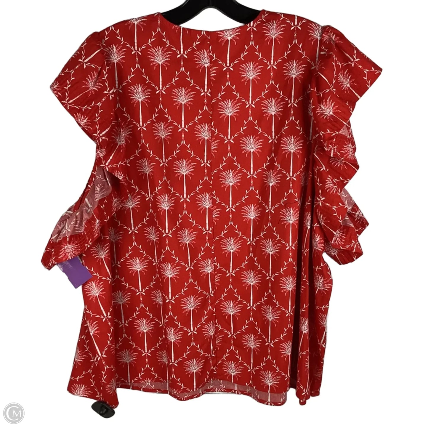 Top Short Sleeve By Crown And Ivy In Red, Size: 3x
