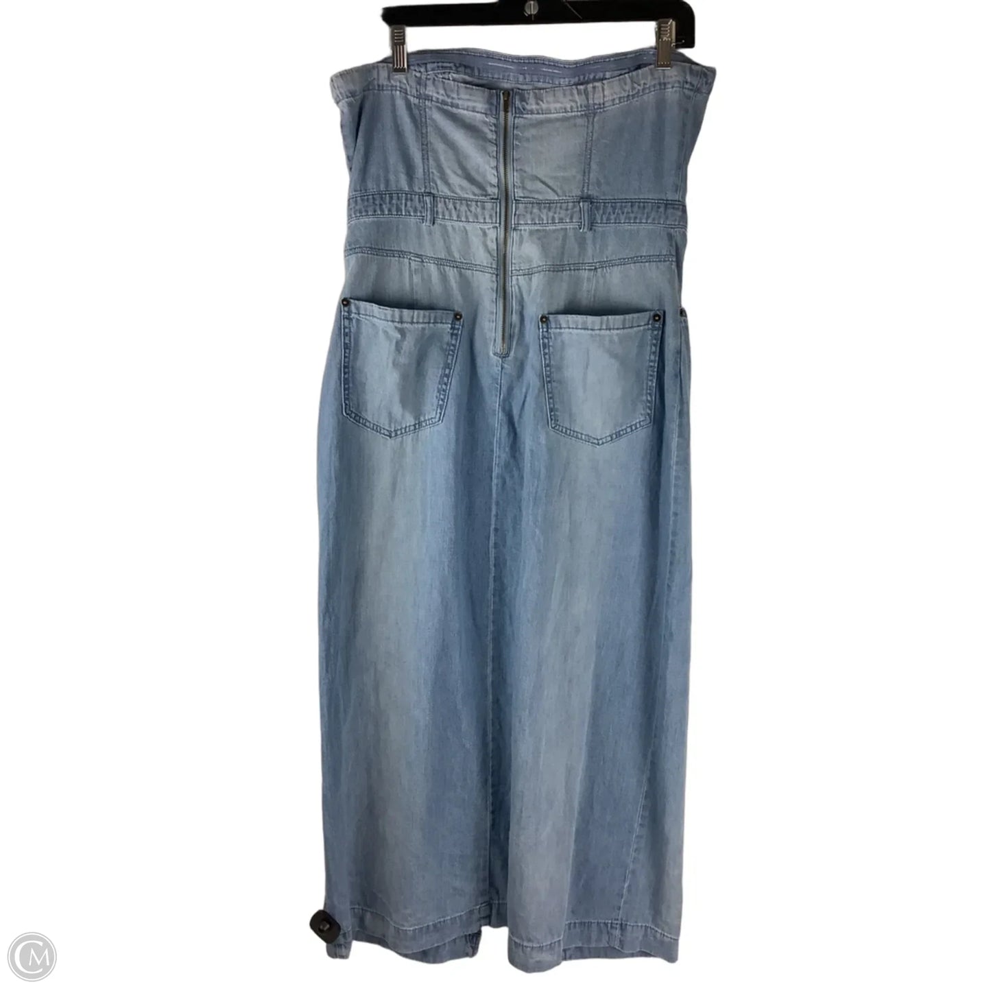 Dress Casual Maxi By Free People In Blue Denim, Size: 12