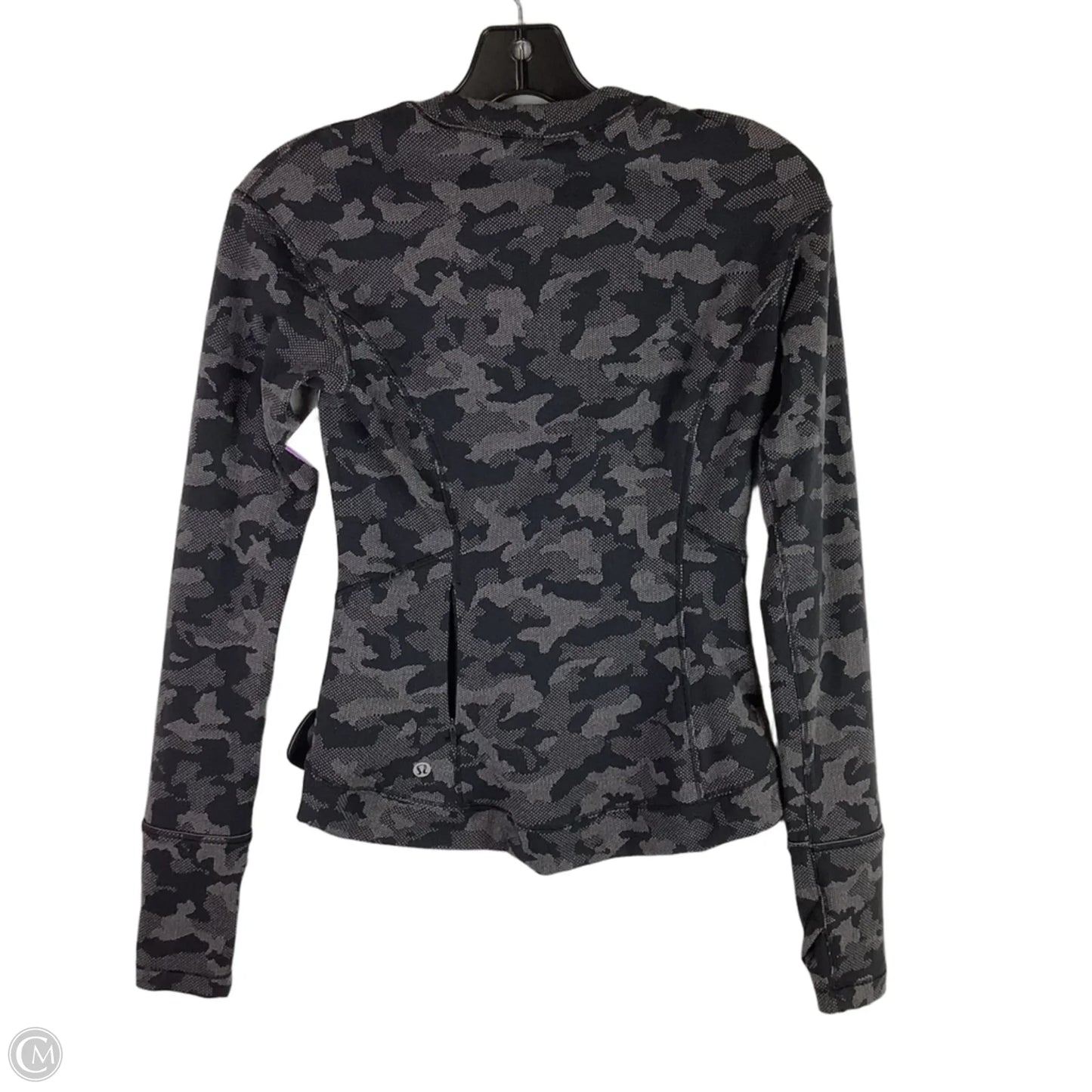 Athletic Top Long Sleeve Crewneck By Lululemon In Camouflage Print, Size: 2