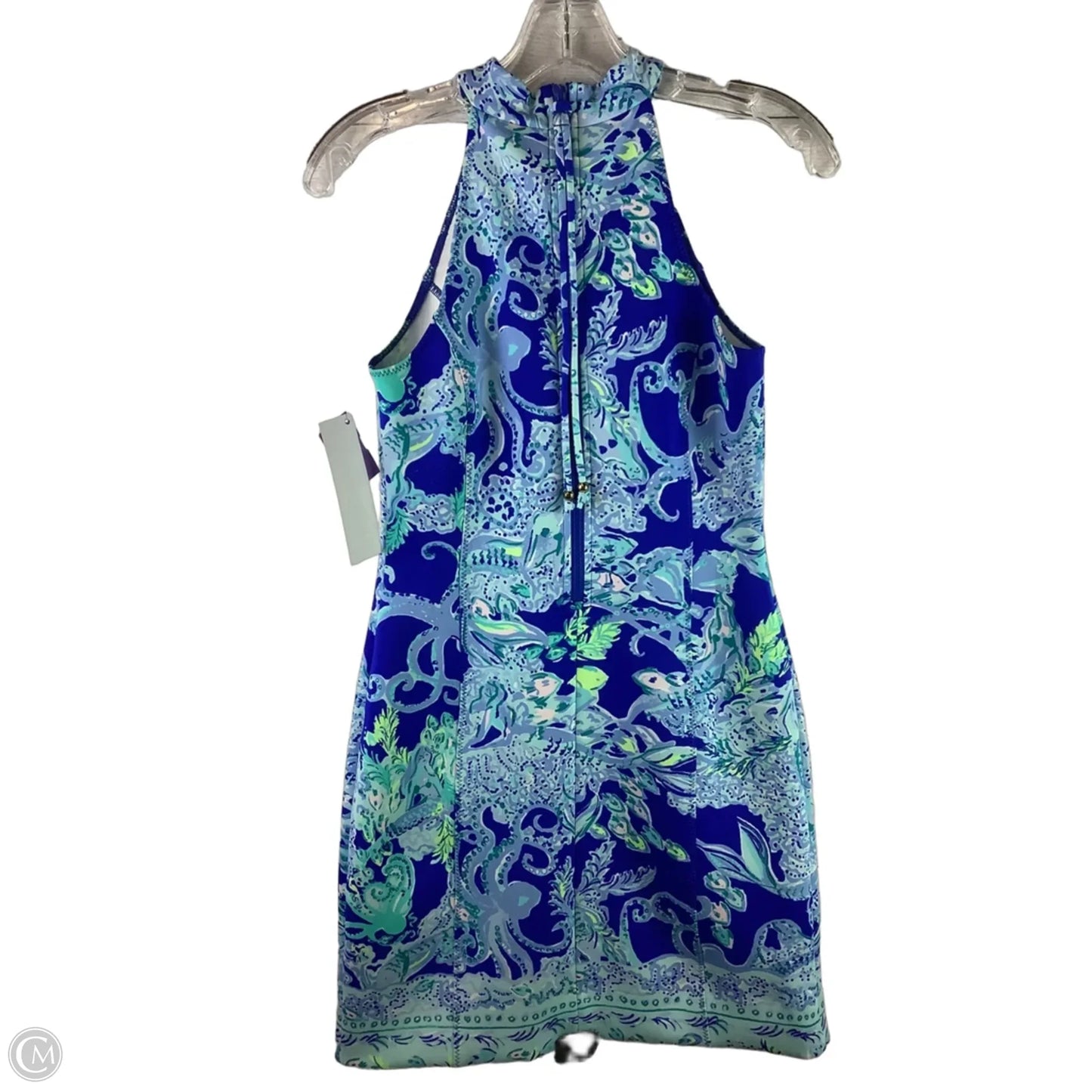Dress Designer By Lilly Pulitzer In Blue & Green, Size: 0