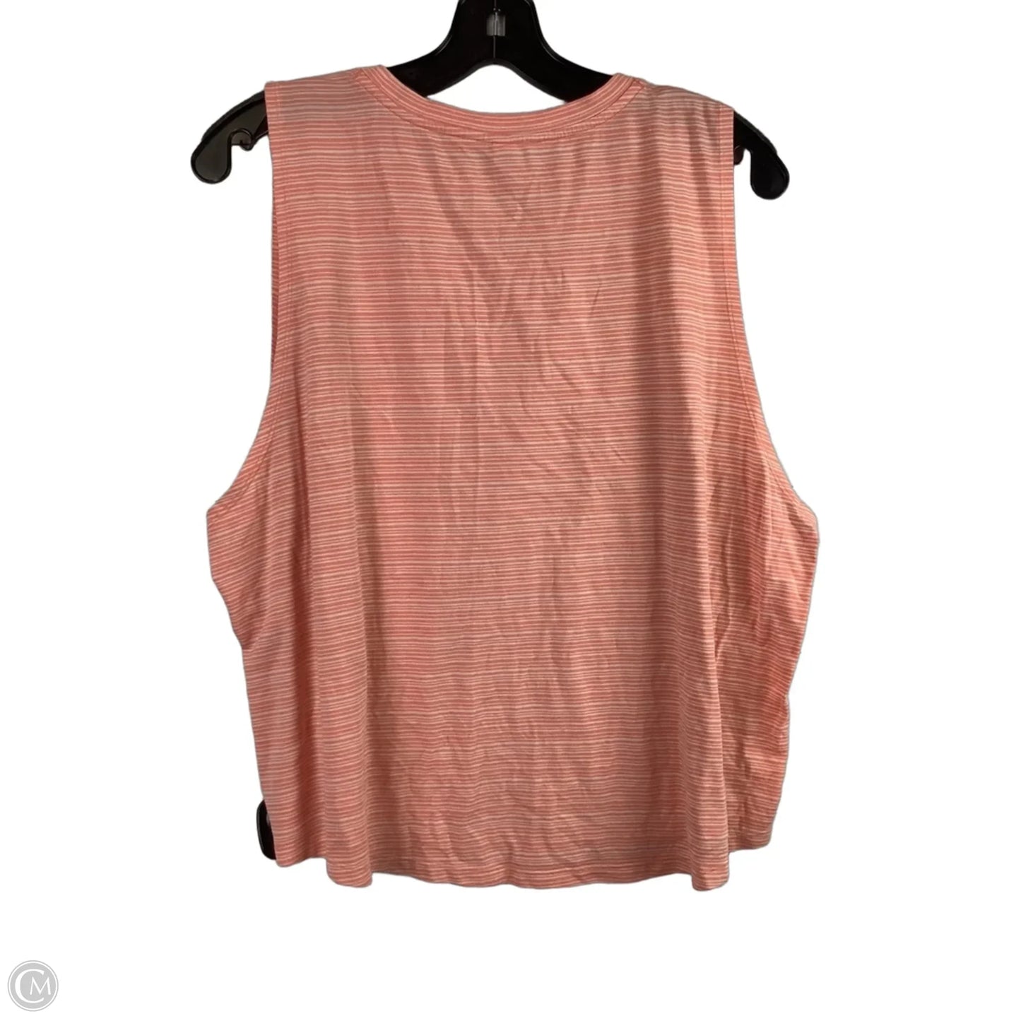 Athletic Tank Top By Athleta In Orange & White, Size: 1x