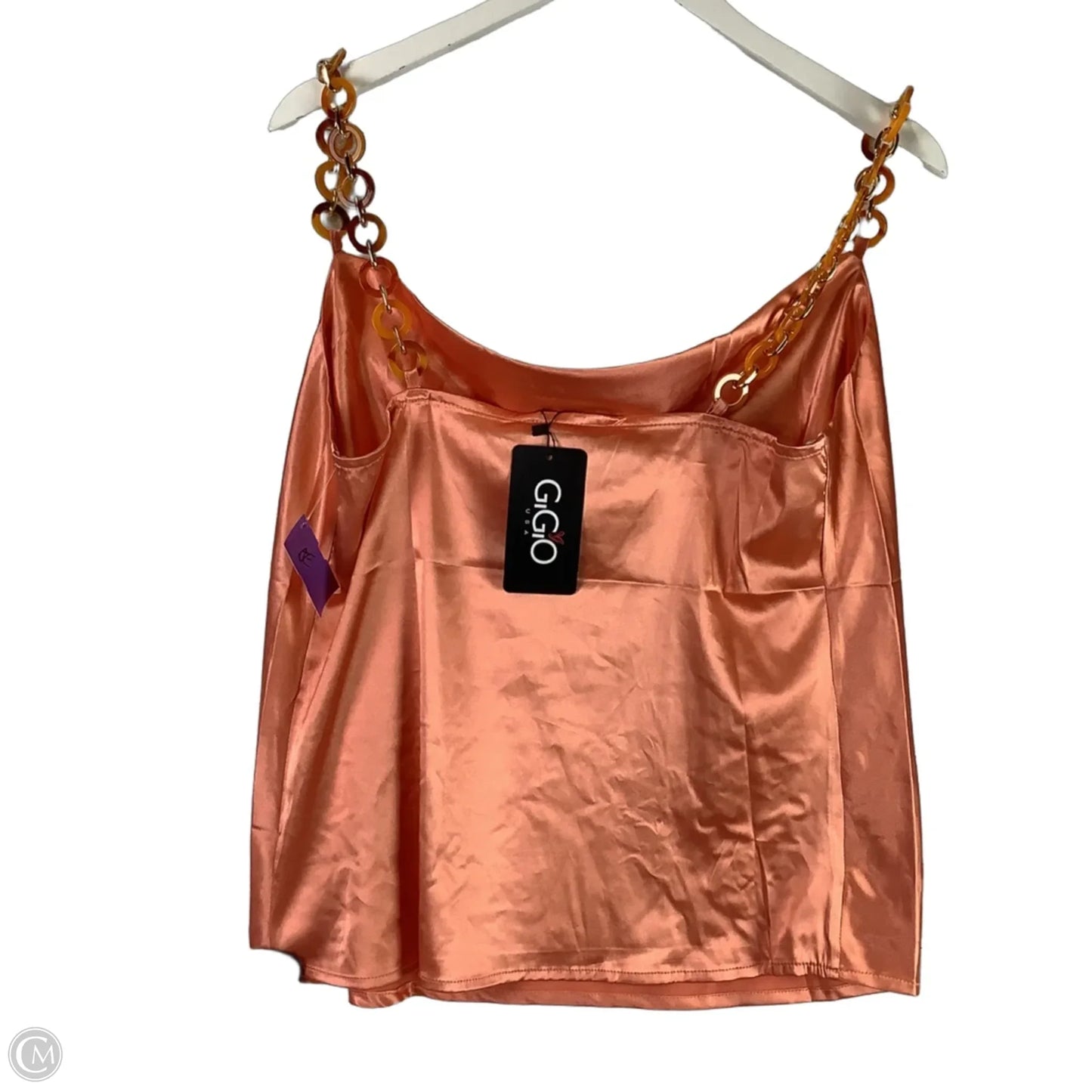 Top Sleeveless By Gigio In Orange, Size: L