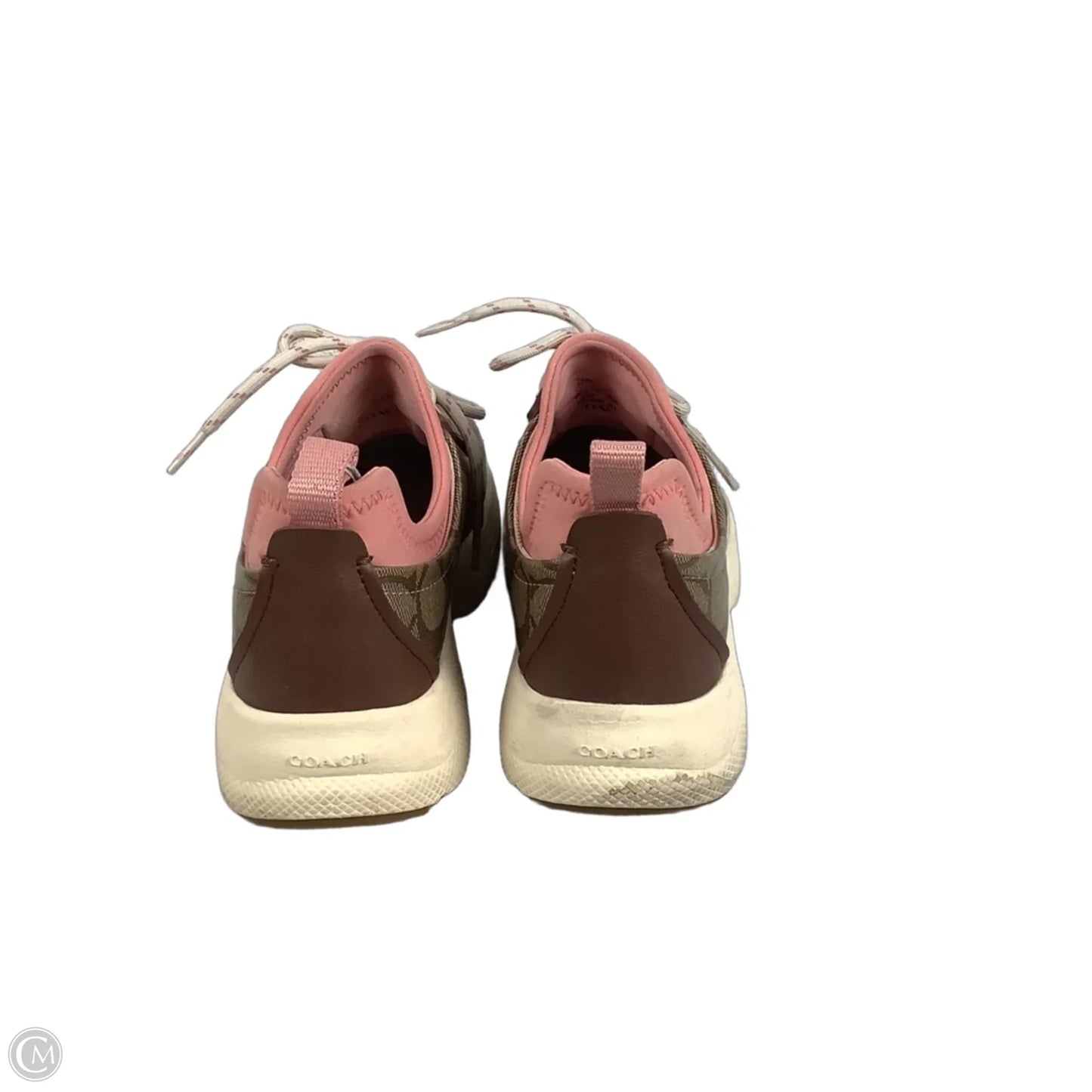 Shoes Designer By Coach In Brown & Pink, Size: 8