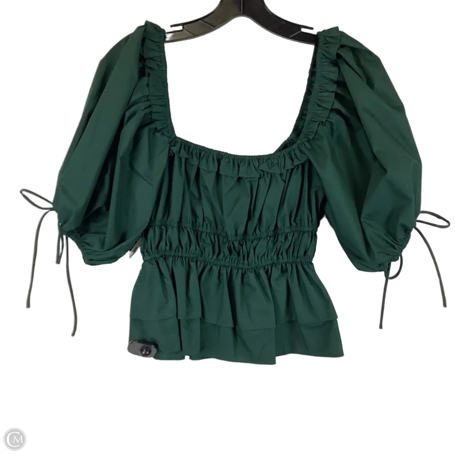 Top Short Sleeve By En Saison In Green, Size: Xs