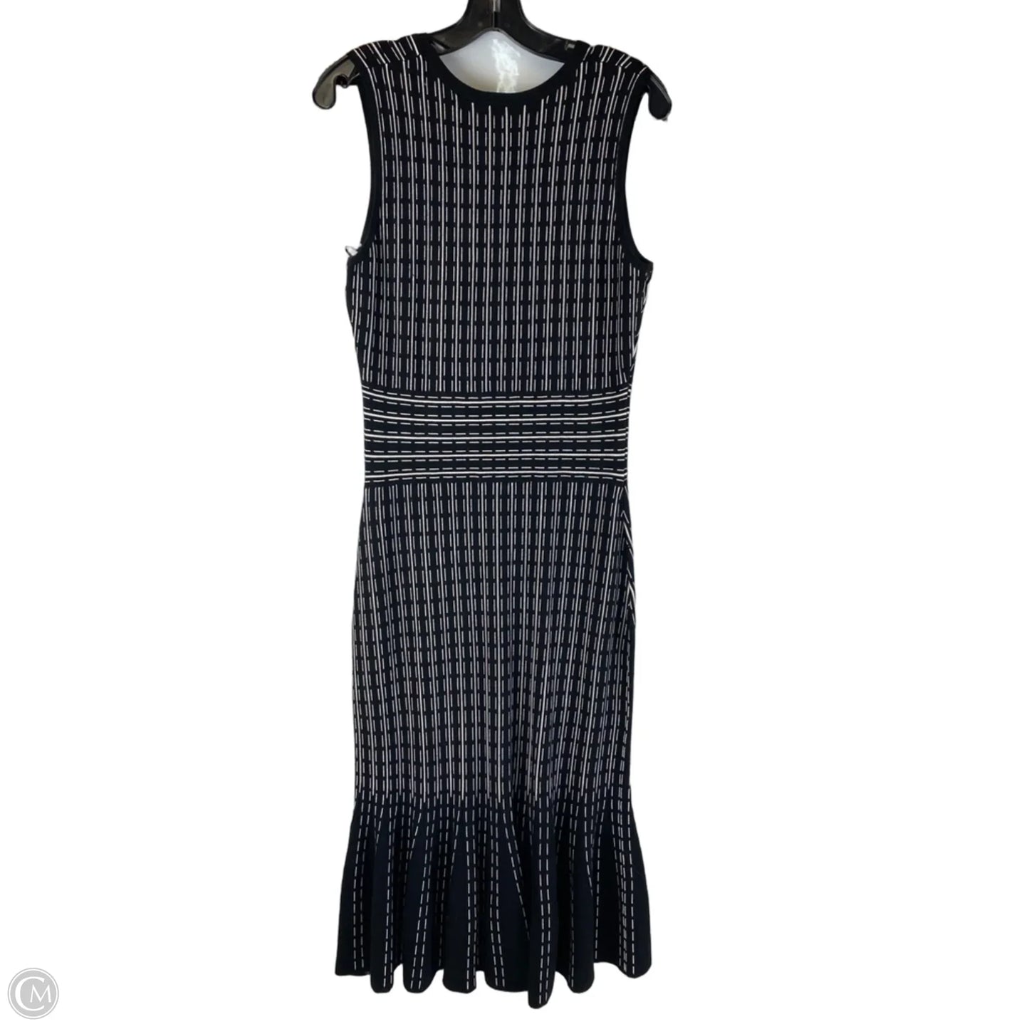 Dress Work By Tahari In Black & White, Size: M