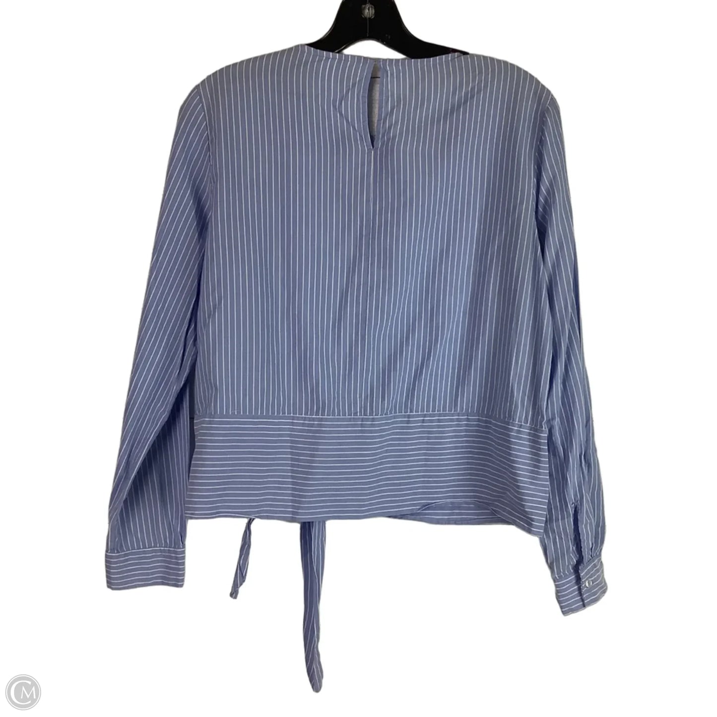 Top Long Sleeve By H&m In Striped Pattern, Size: 4