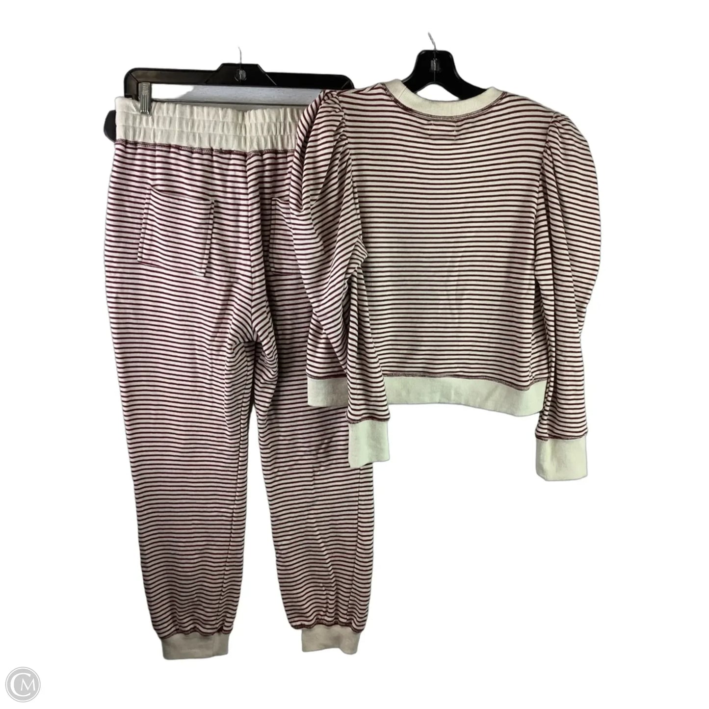Lounge Set Pants By By The River In Striped Pattern, Size: L