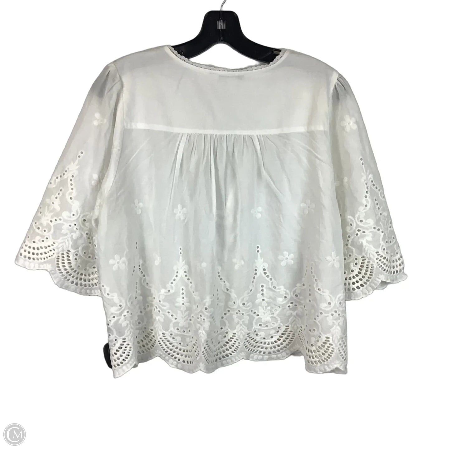 Top Short Sleeve By Liverpool In White, Size: L