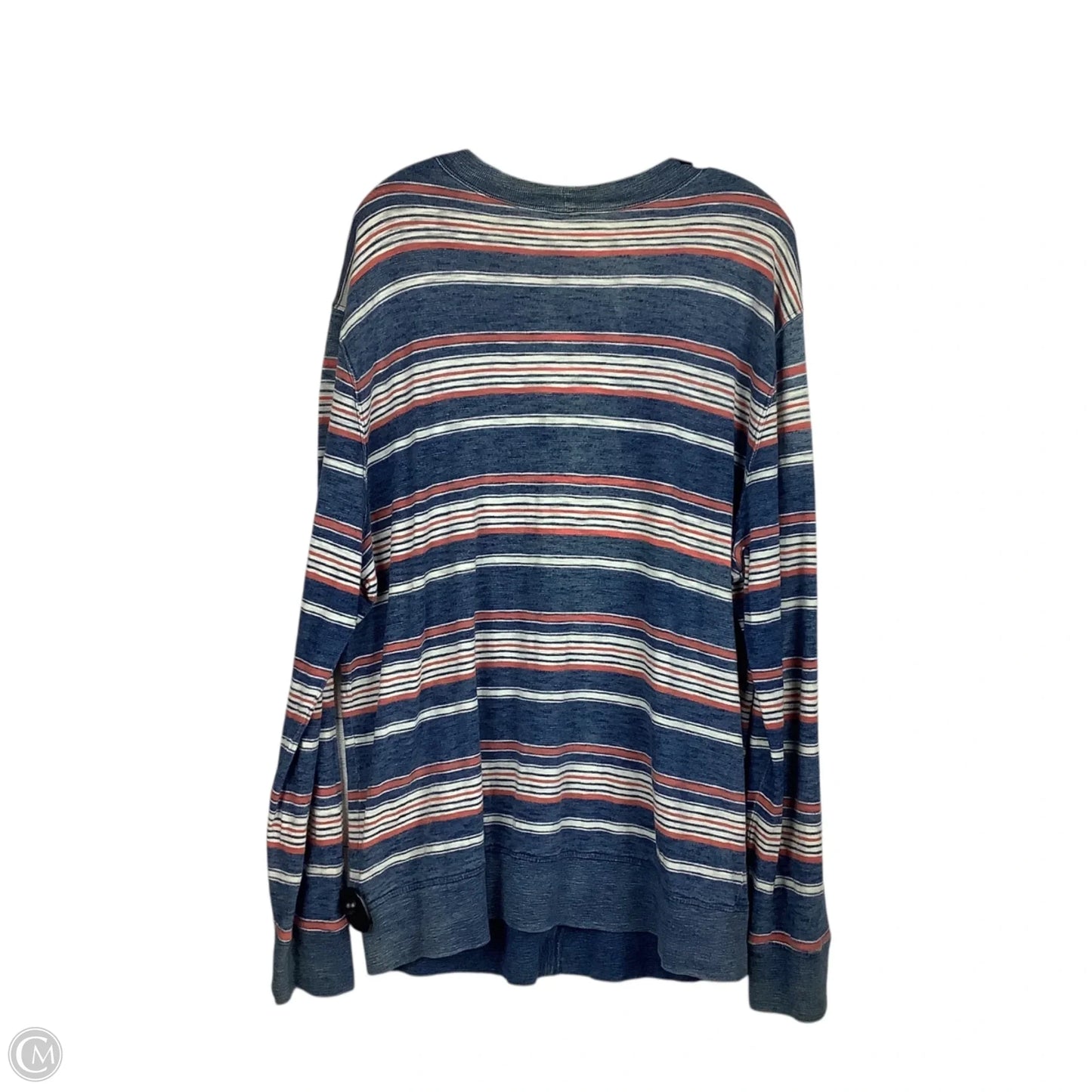Cardigan By Lucky Brand In Striped Pattern, Size: Xl