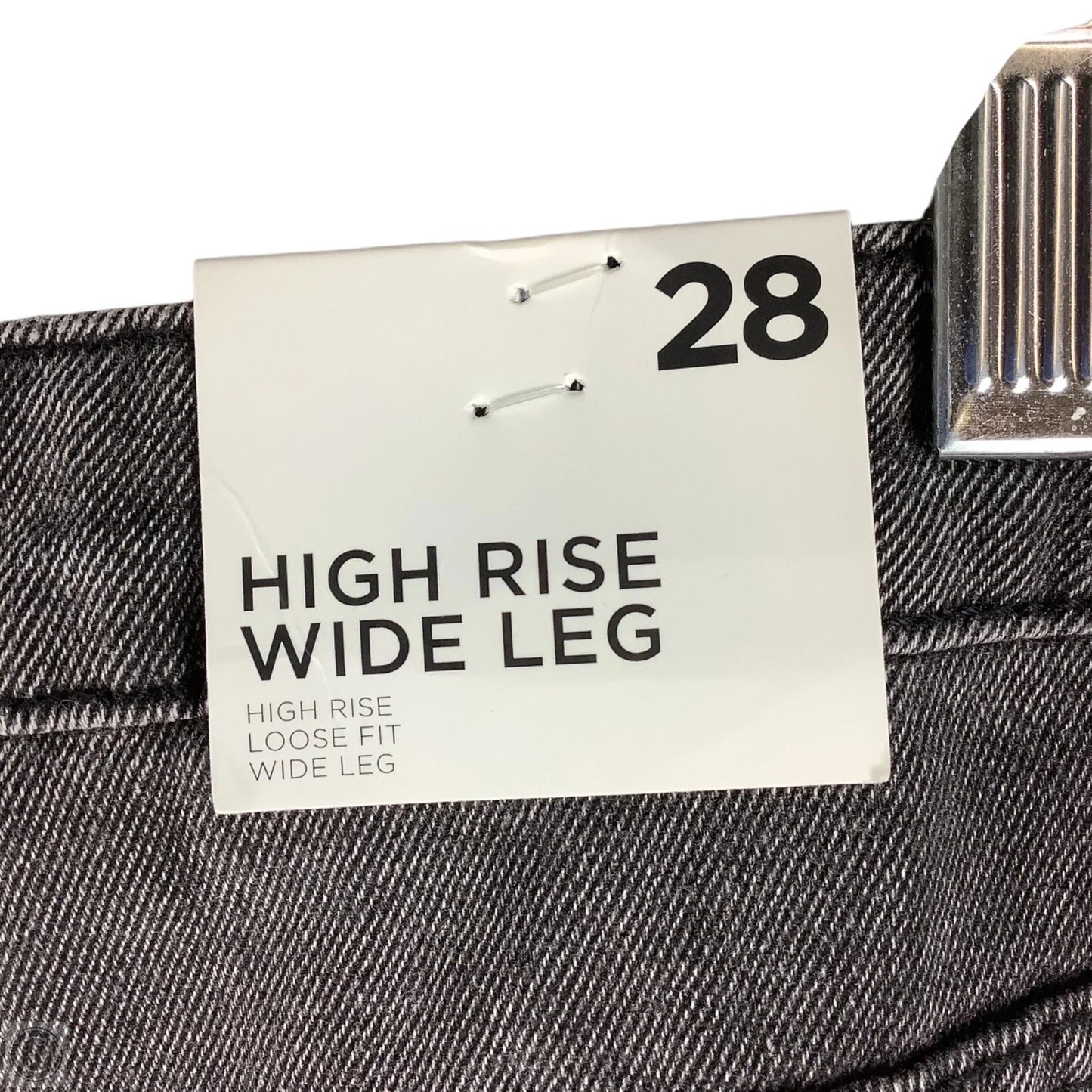 Jeans Straight By Forever 21 In Grey Denim, Size: 6/28