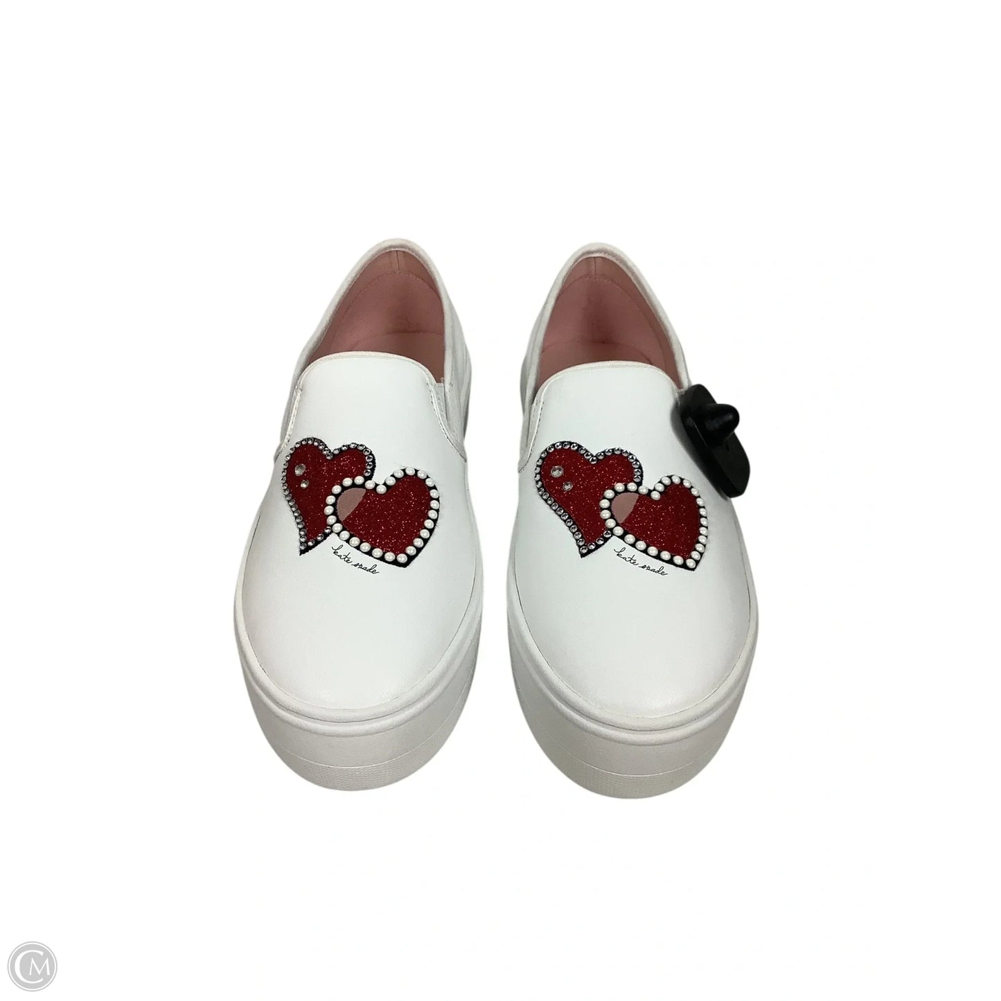 Shoes Designer By Kate Spade In Red & White, Size: 8