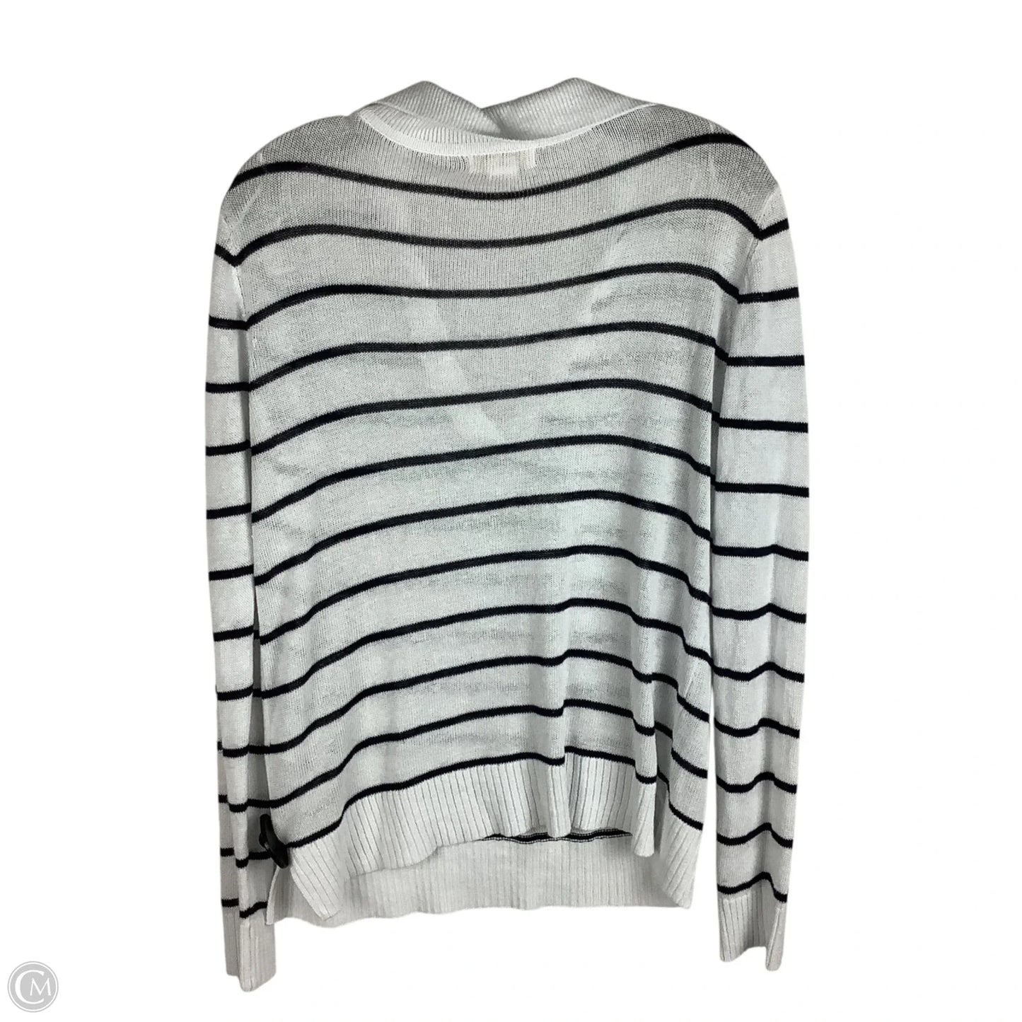 Sweater Designer By Halston In Striped Pattern, Size: M