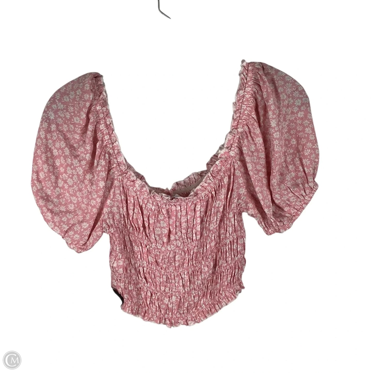 Top Short Sleeve By Vestique In Pink, Size: M