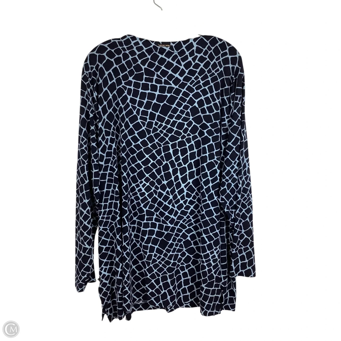 Top Long Sleeve By Michael By Michael Kors In Navy, Size: 3x