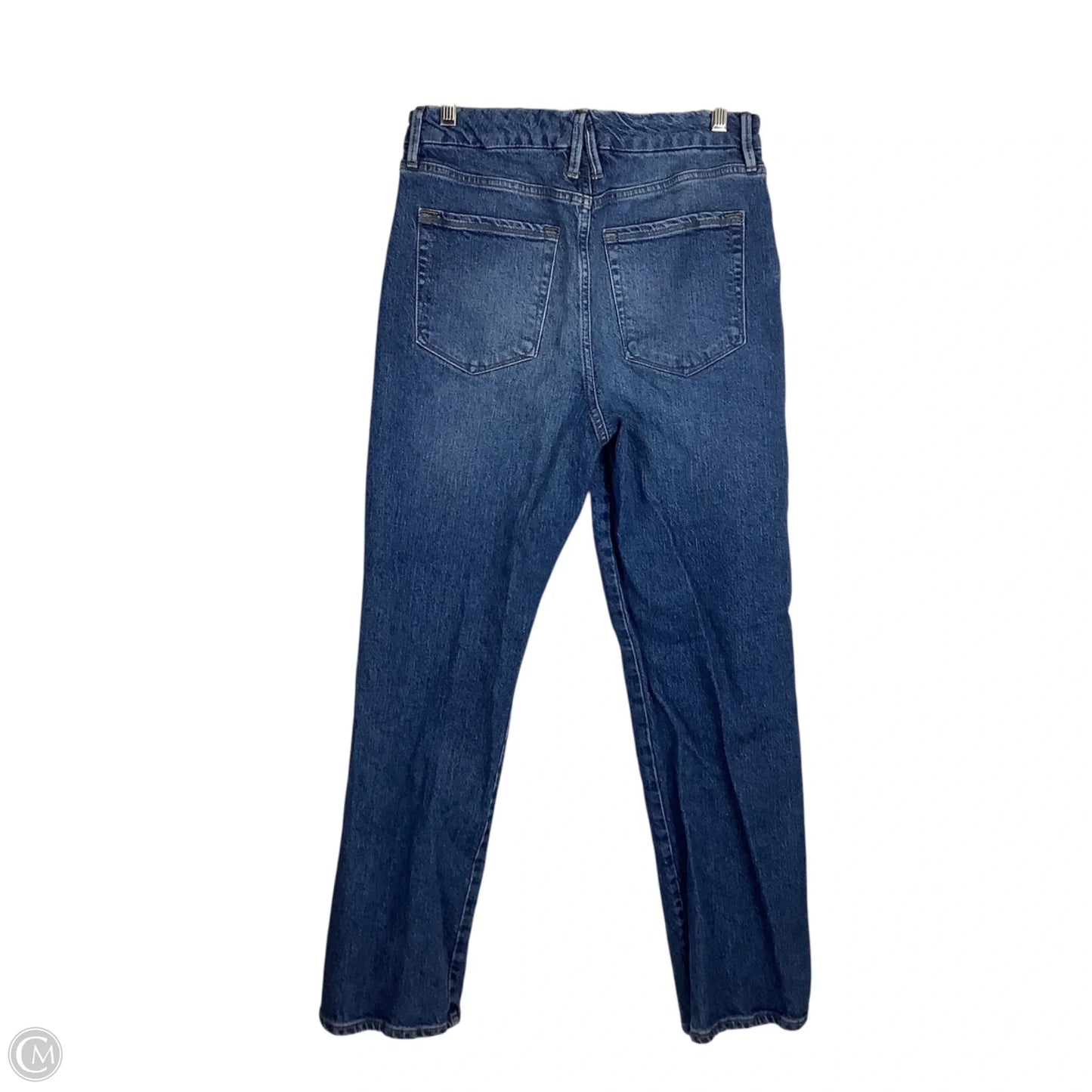 Jeans Straight By Good American In Blue Denim, Size: 10