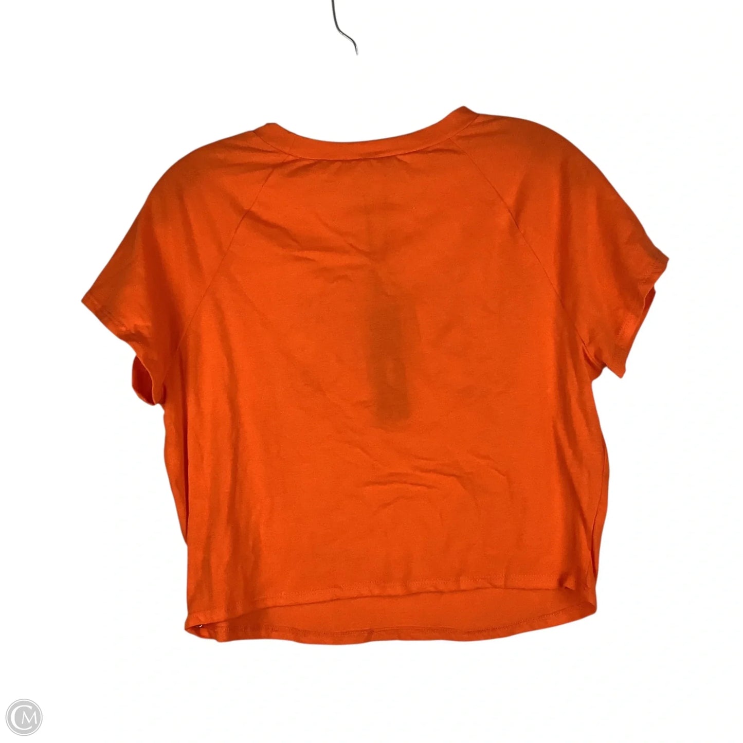 Top Short Sleeve Basic By Fashion Nova In Orange, Size: 1x
