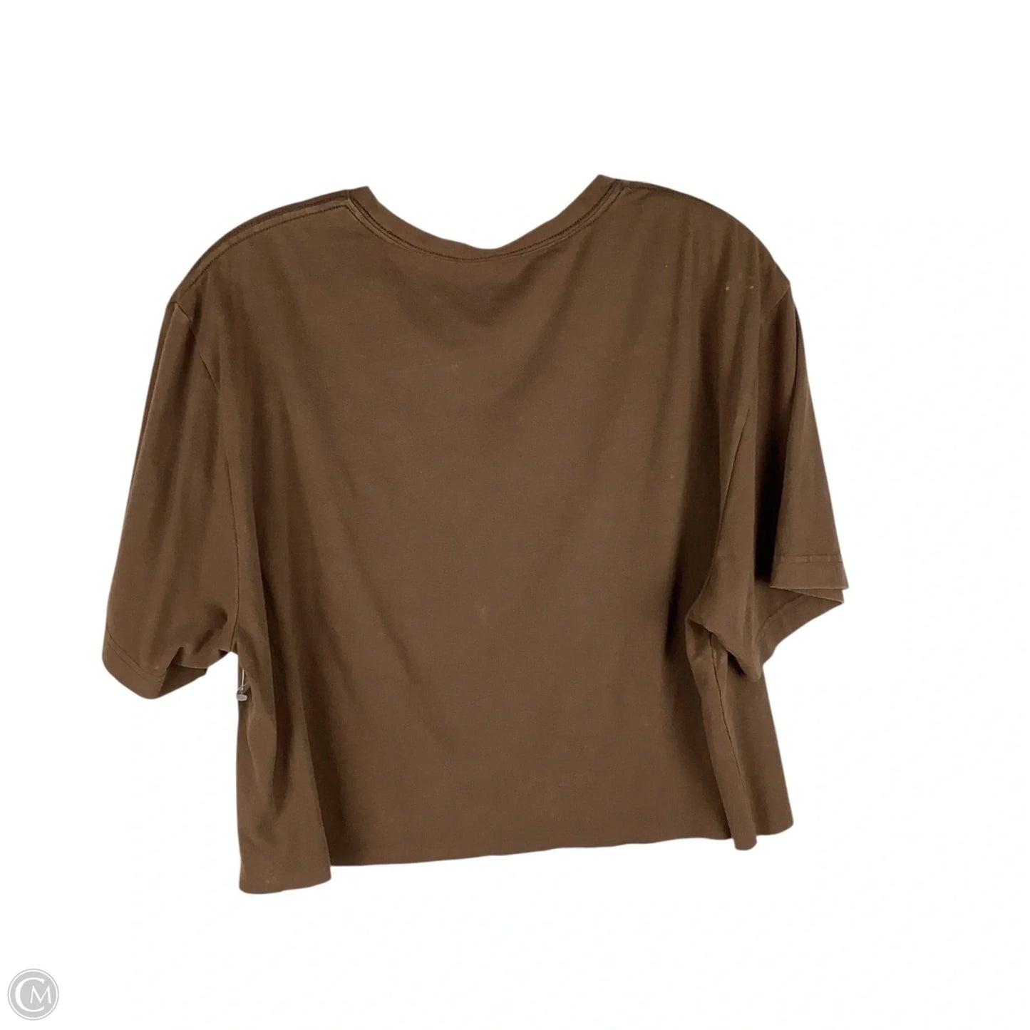Top Short Sleeve Basic By Clothes Mentor In Brown, Size: M