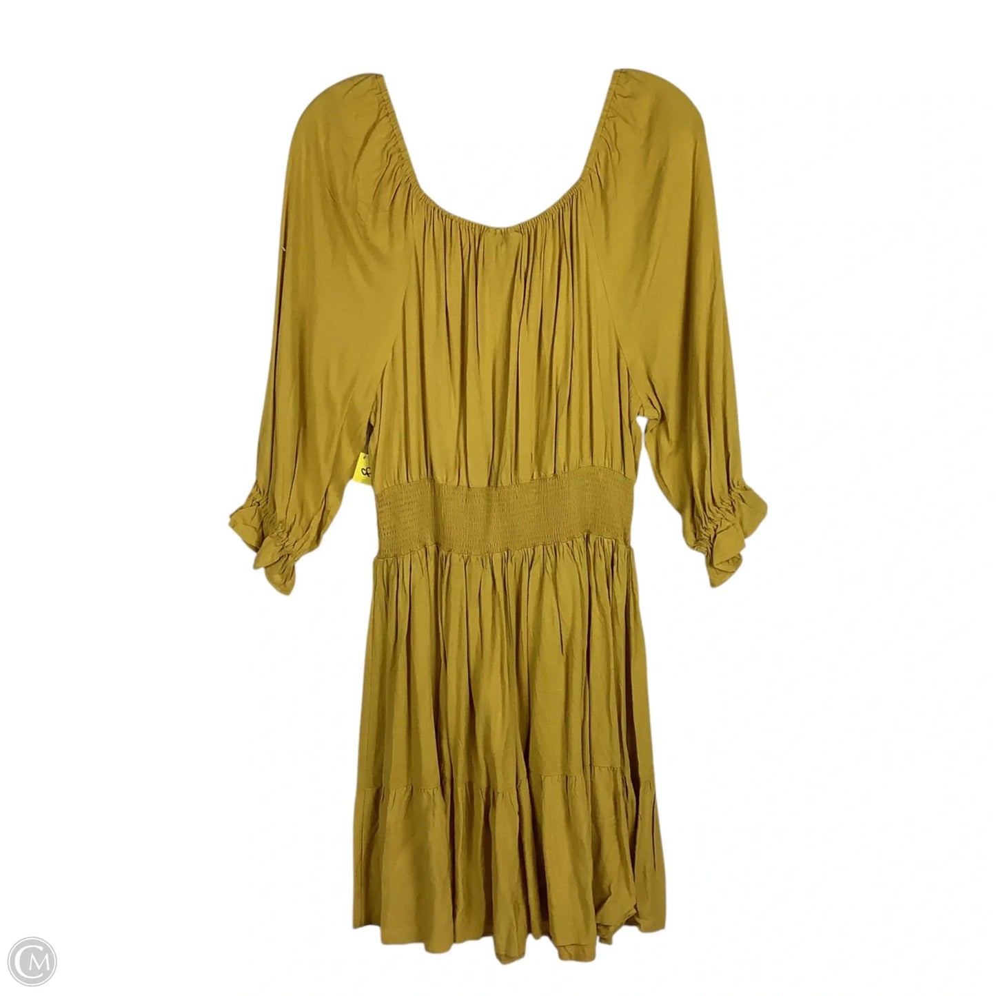 Dress Casual Midi By Wrangler In Yellow, Size: L