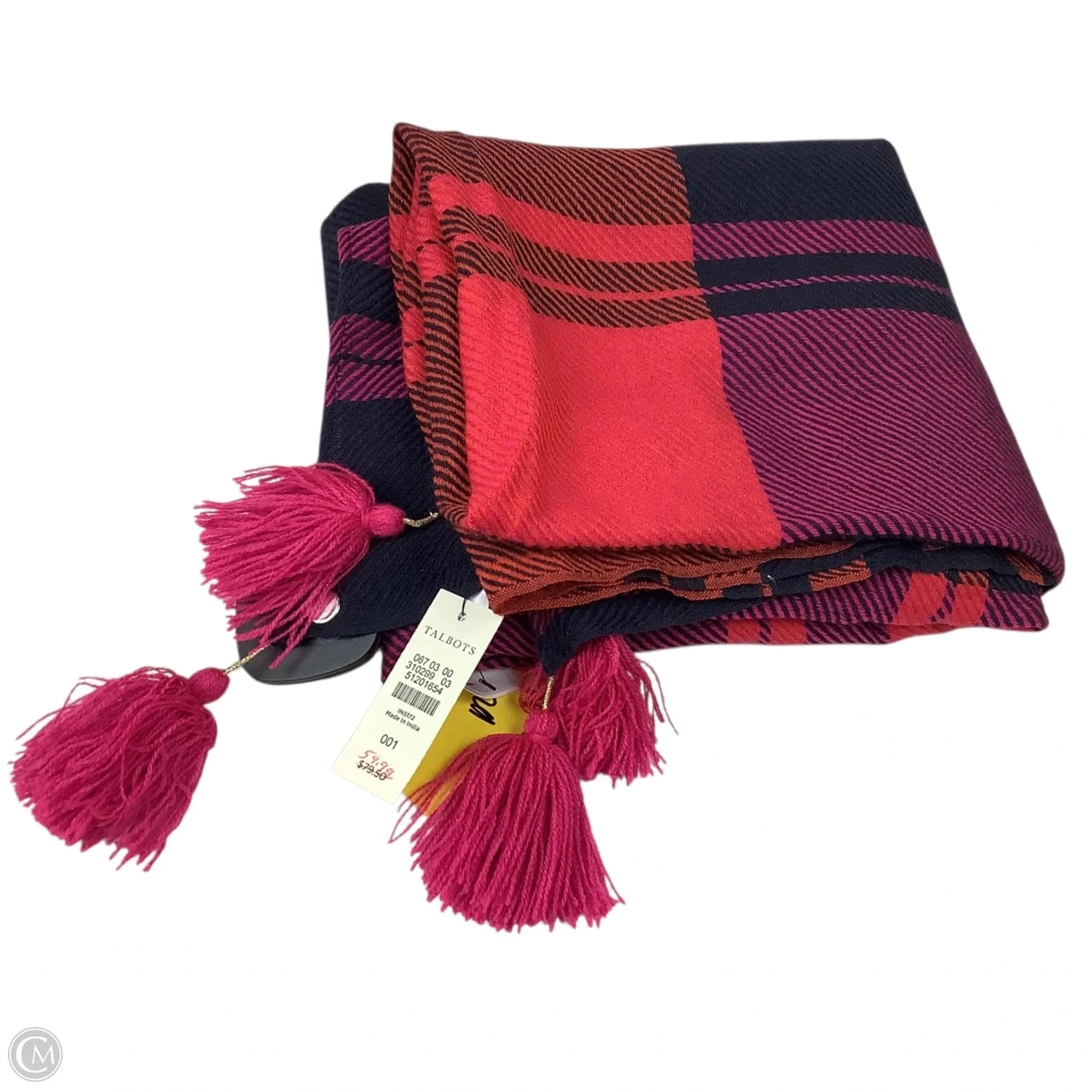Scarf Winter By Talbots In Plaid Pattern