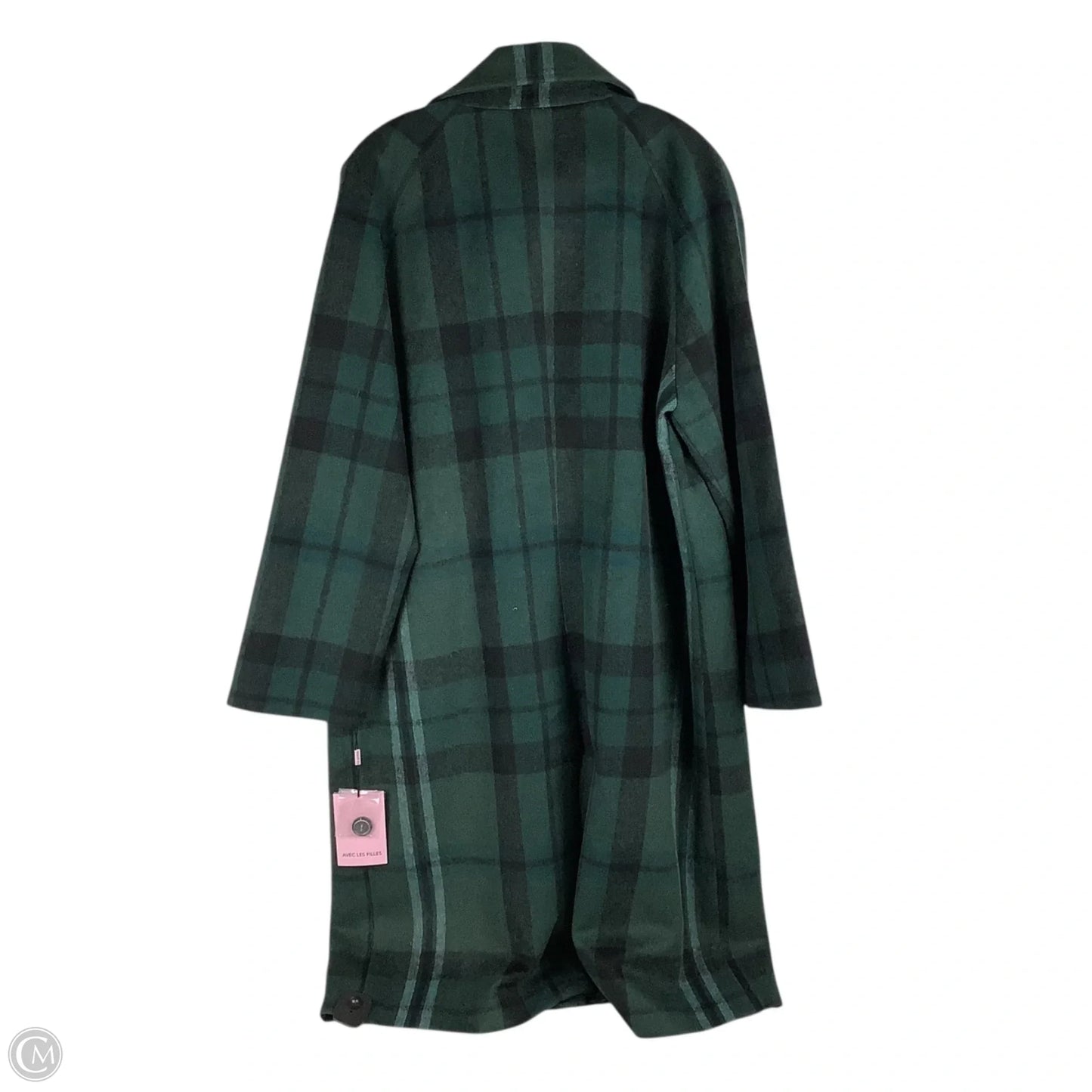 Coat Peacoat By Avec Les Filles In Blue & Green, Size: Xl