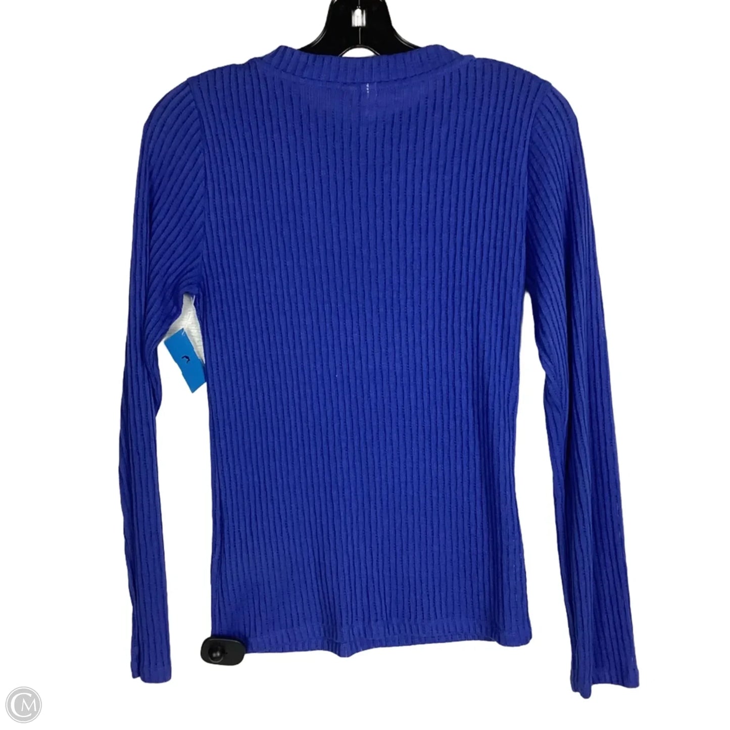 Top Long Sleeve Basic By Pilcro In Blue, Size: Xs