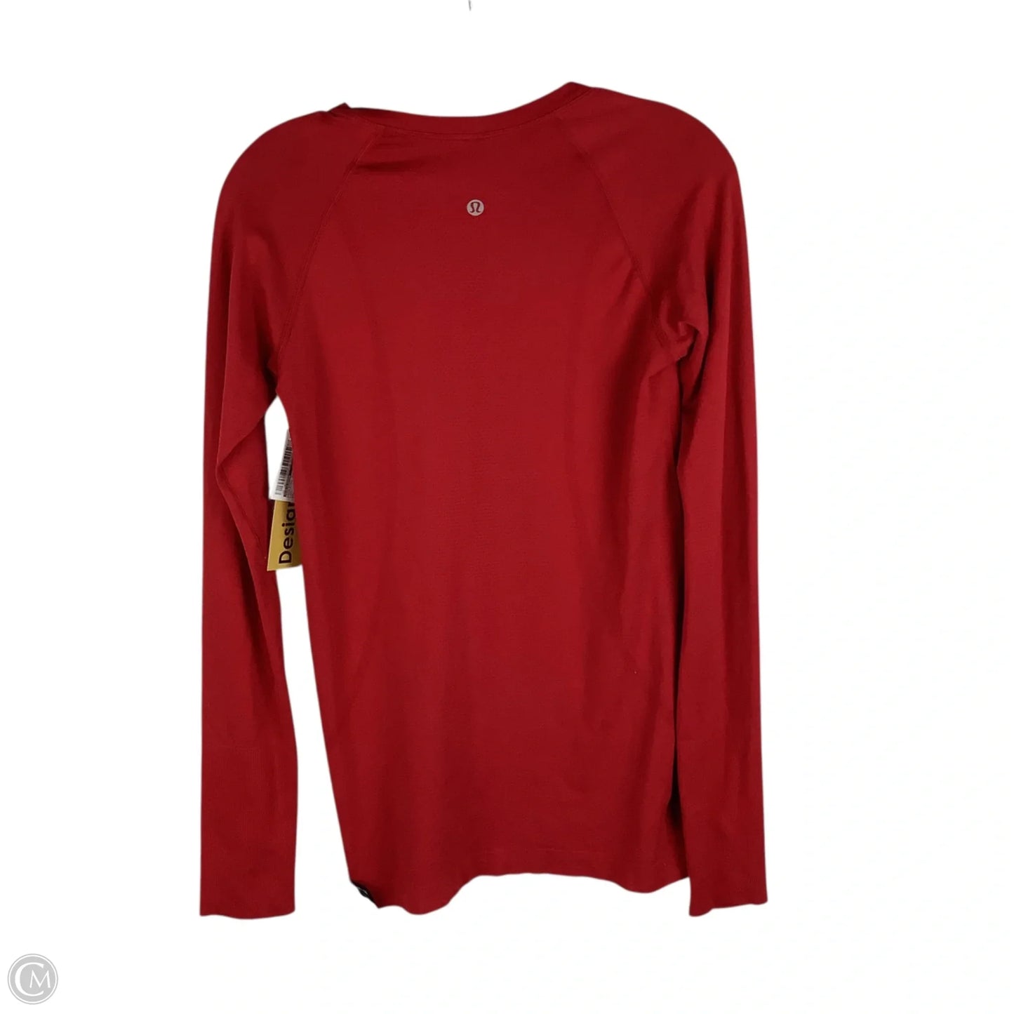 Athletic Top Long Sleeve Crewneck By Lululemon In Red, Size: 6