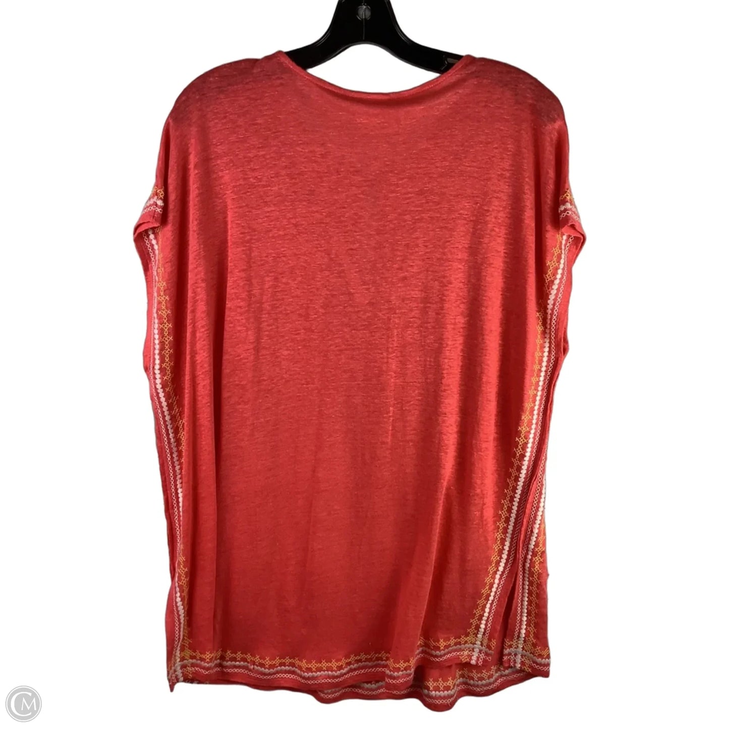 Top Short Sleeve By J. Jill In Coral, Size: L