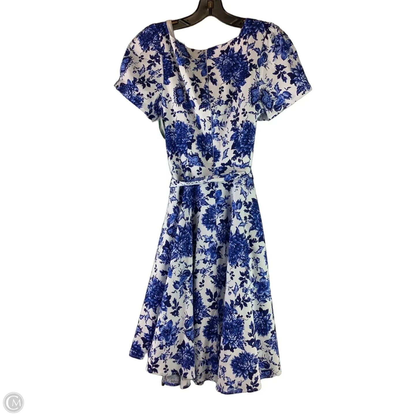 Dress Party Midi By Cmc In Blue & White, Size: M