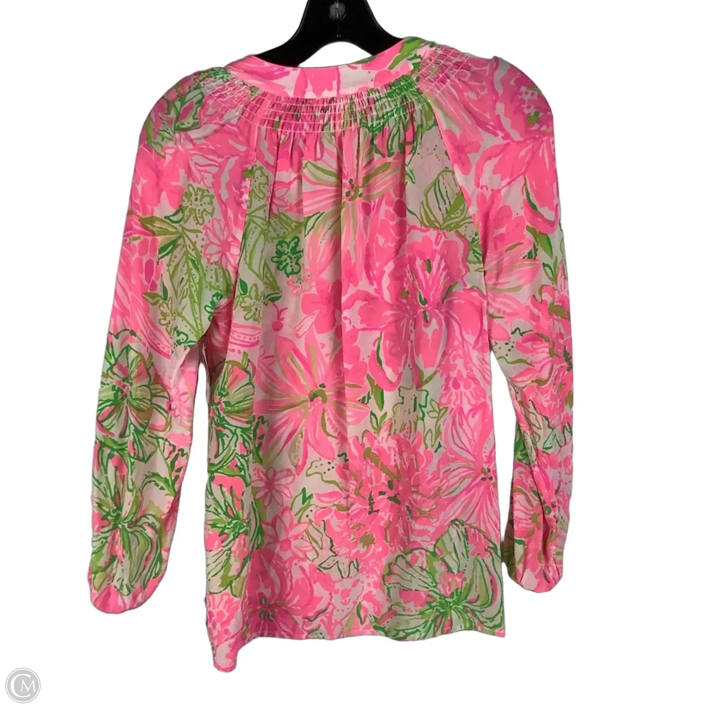 Top Long Sleeve Designer By Lilly Pulitzer In Pink, Size: Xs