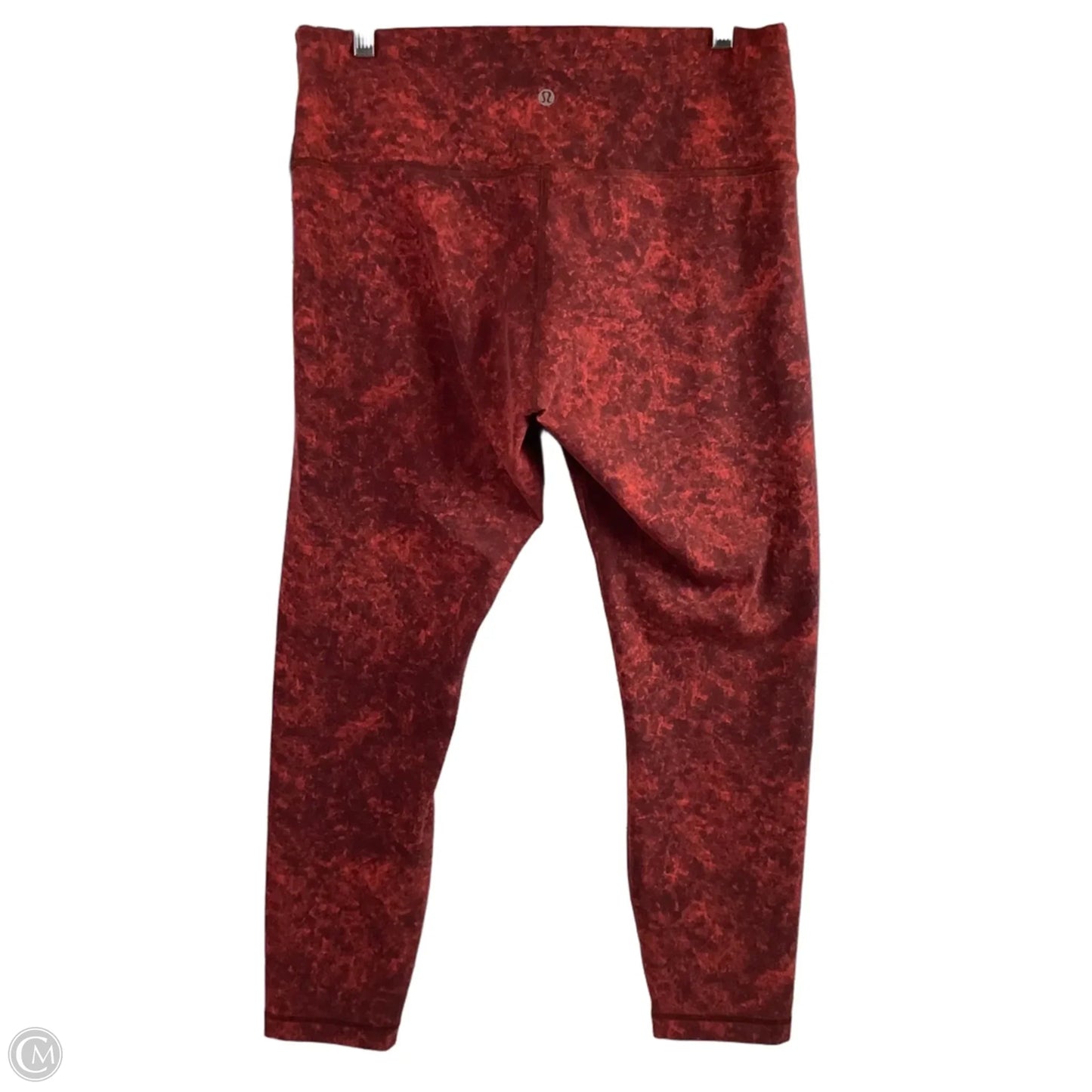 Athletic Capris By Lululemon In Red, Size: 14