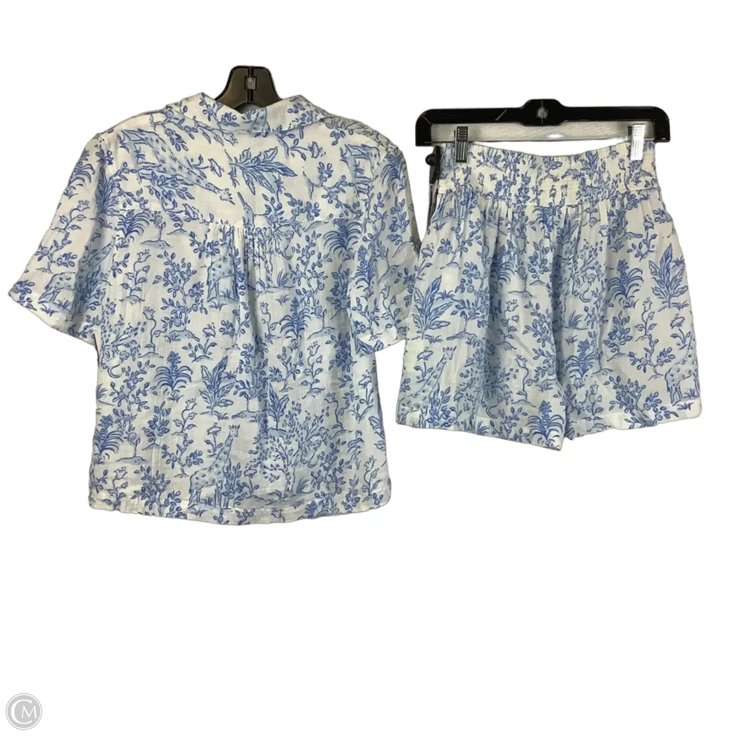 Shorts Designer By Lilly Pulitzer In Blue & White, Size: Xs